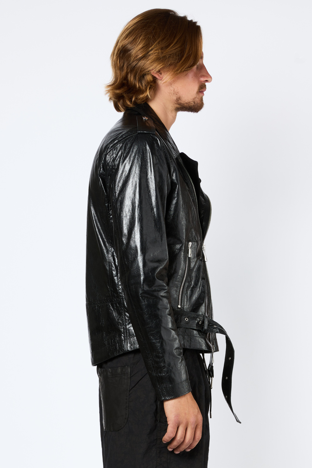Giorgio Brato | Perfecto Leather Jacket On Brushed Vegetable Lamb Leather