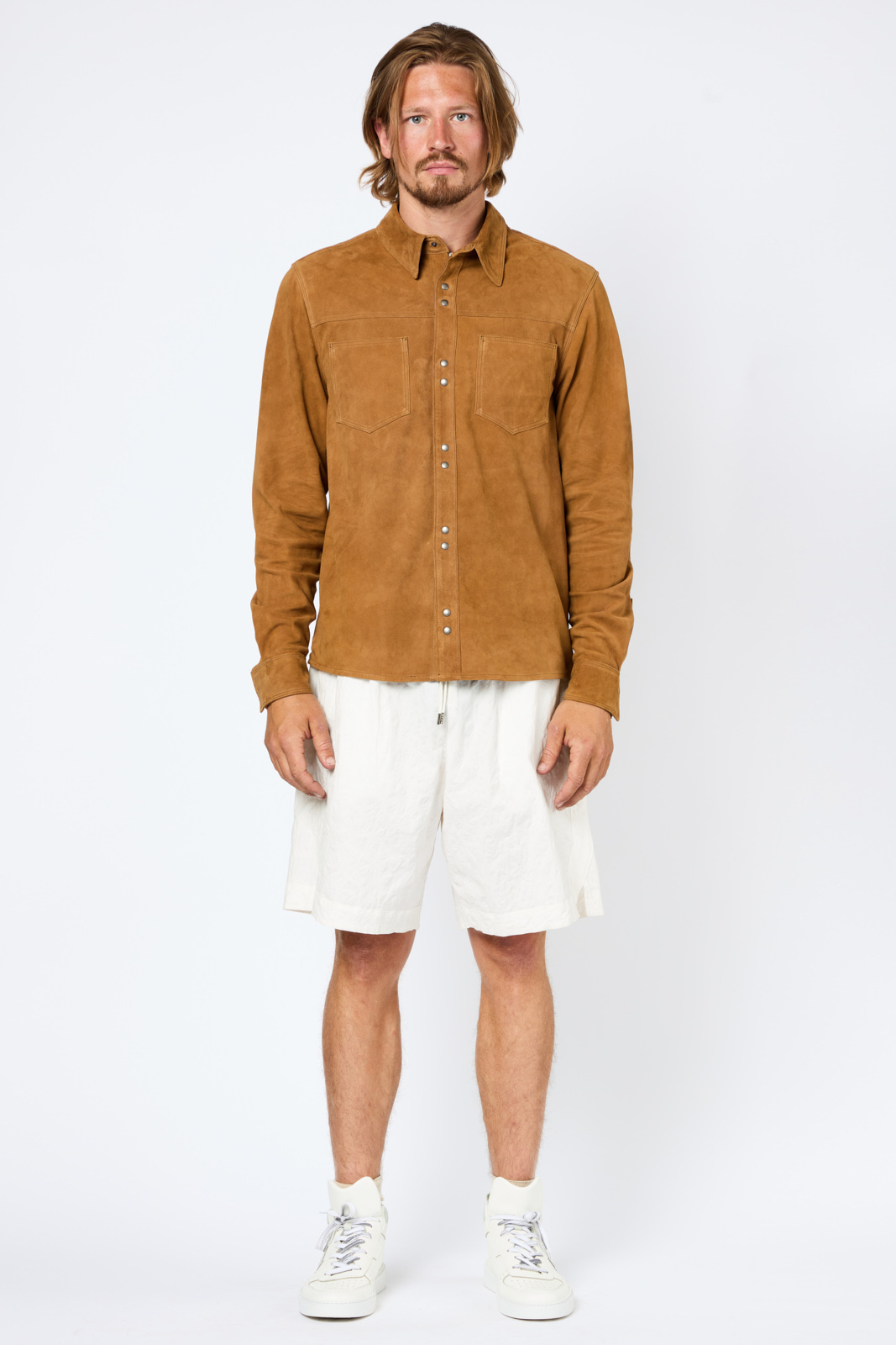 Giorgio Brato | Shirt On Suede Lamb Leather