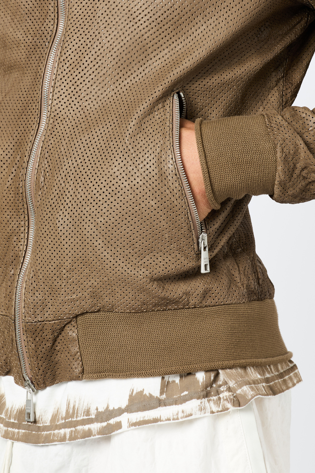 Giorgio Brato | Biker Jacket On Punched Vegetal Lamb Leather