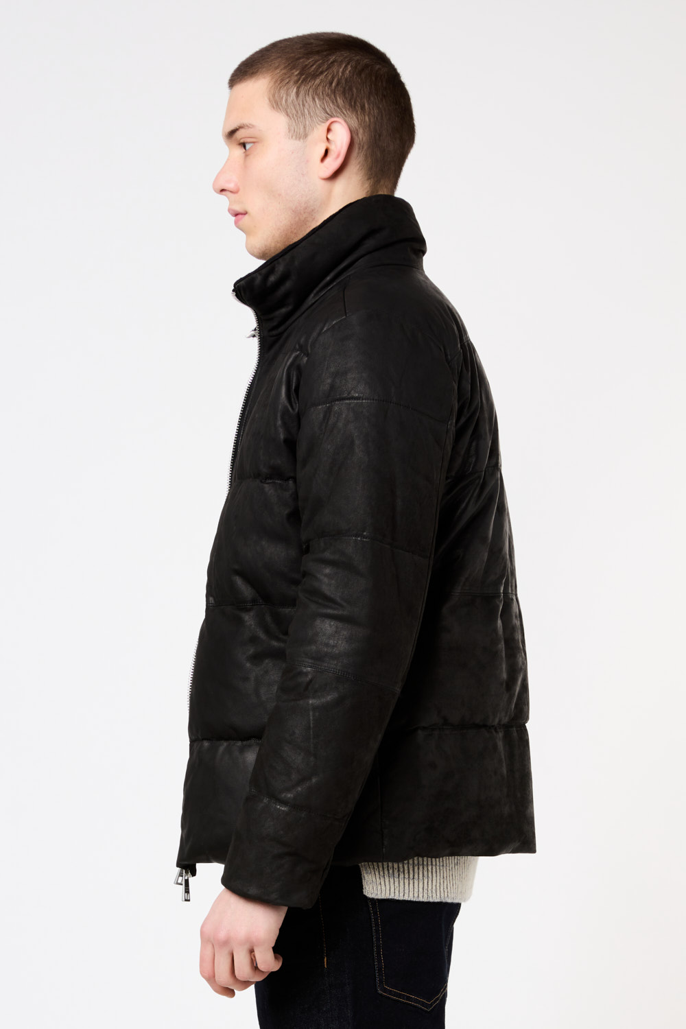 Giorgio Brato | Down Jacket On Leather