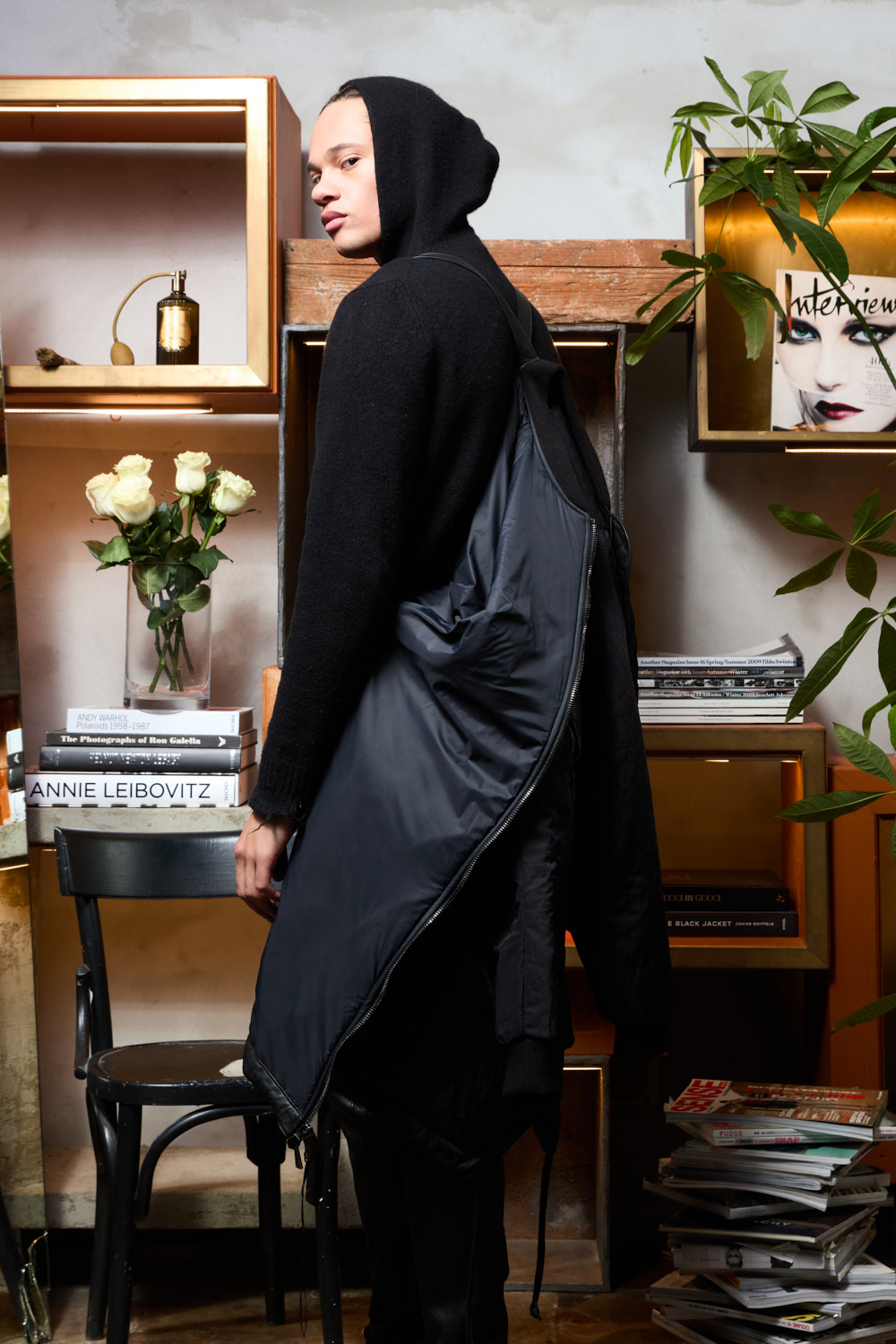 Giorgio Brato | Leather & Nylon Jacket
