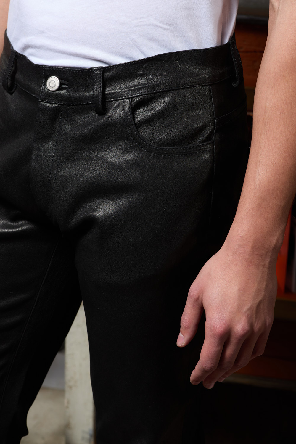 Giorgio Brato | Pantaloni Su Pelle Elasticizzata
