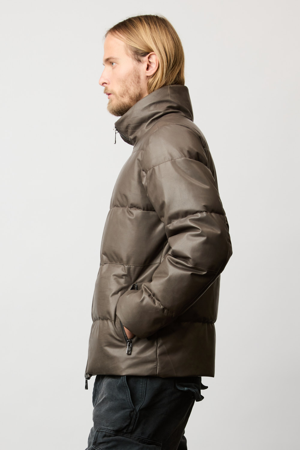 Giorgio Brato | Down Jacket On Leather