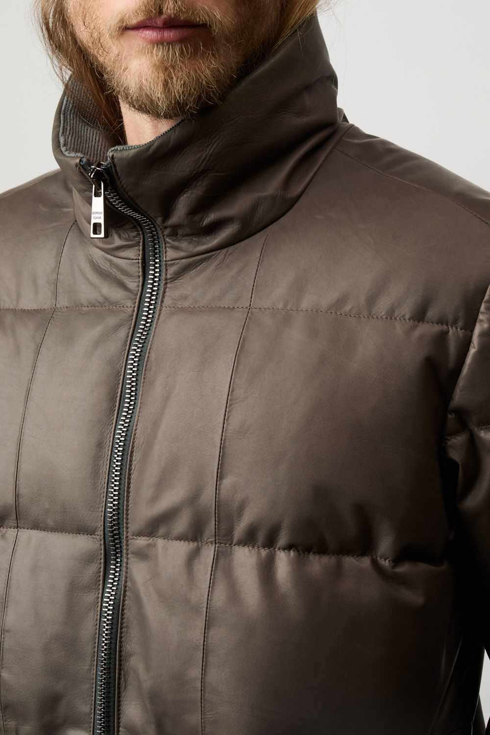 Giorgio Brato | Down Jacket On Leather