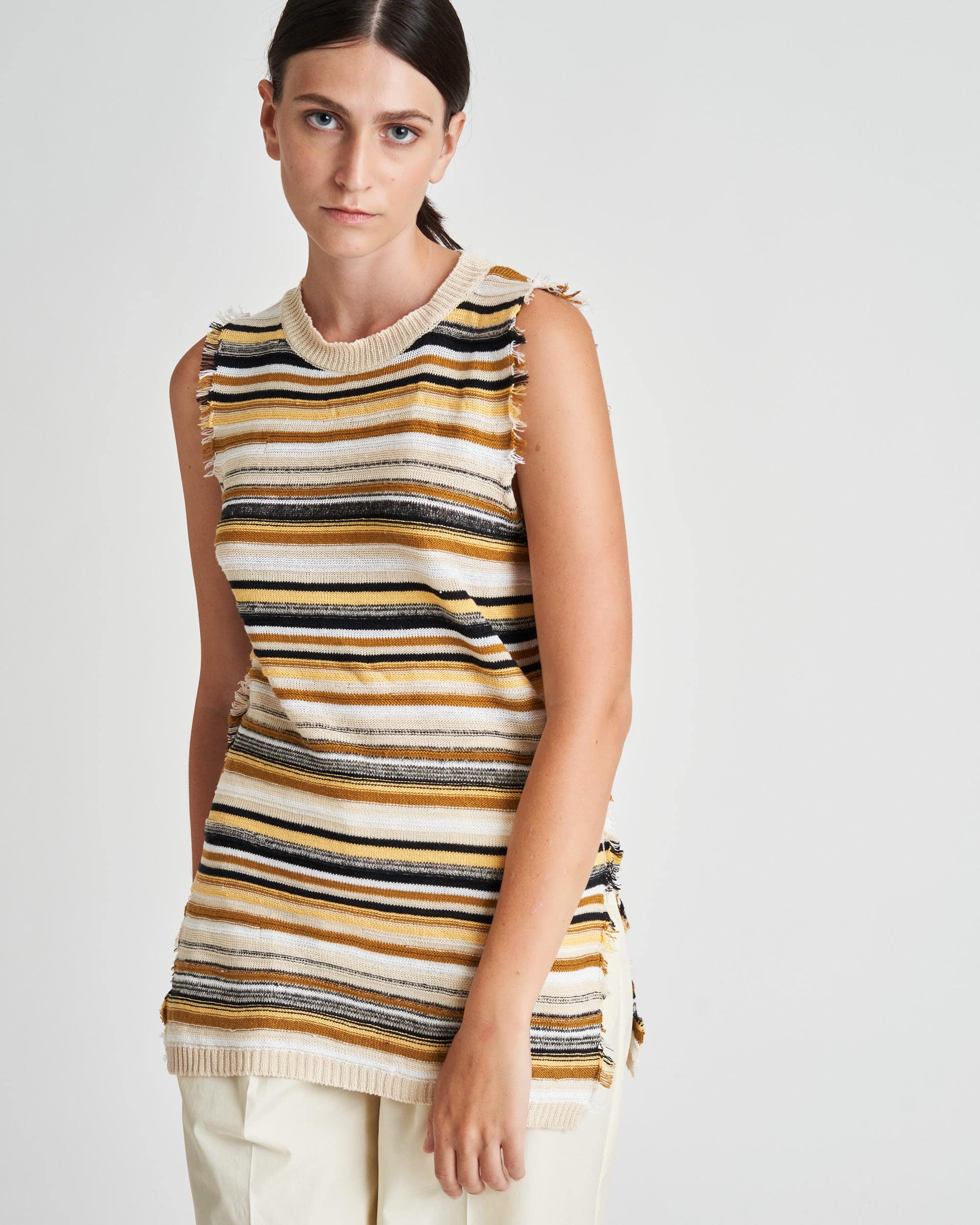 The Market Store | Striped Knit Tank Top