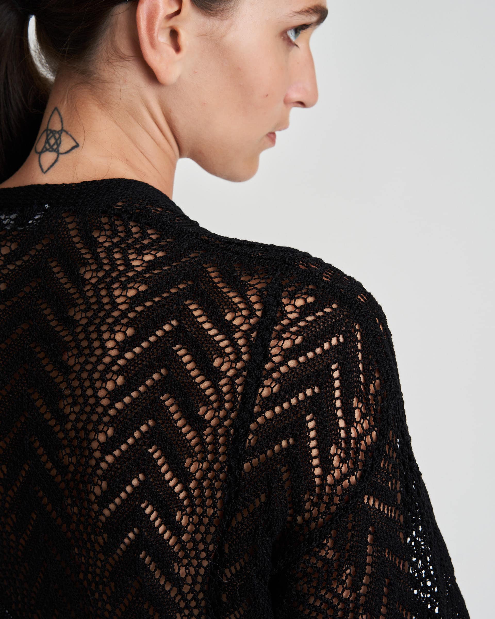 The Market Store | Perforated Knit Cardigan