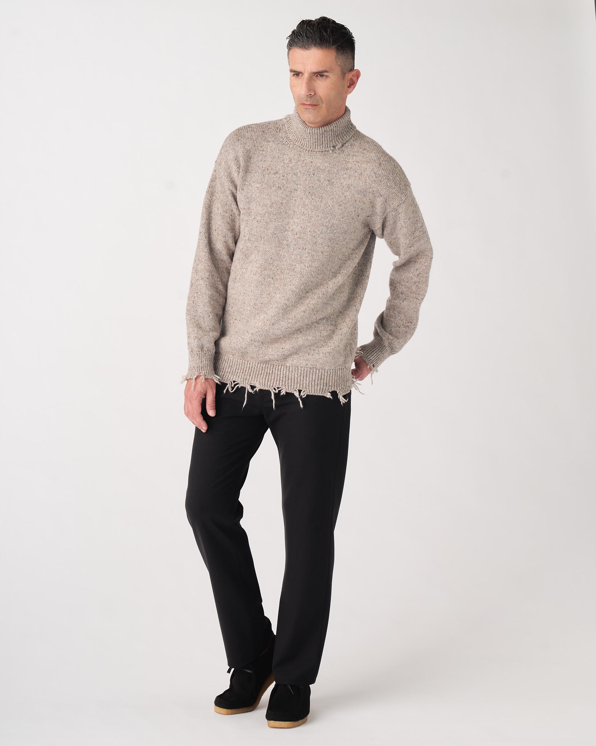 The Market Store | High Neck Sweater With Breaks