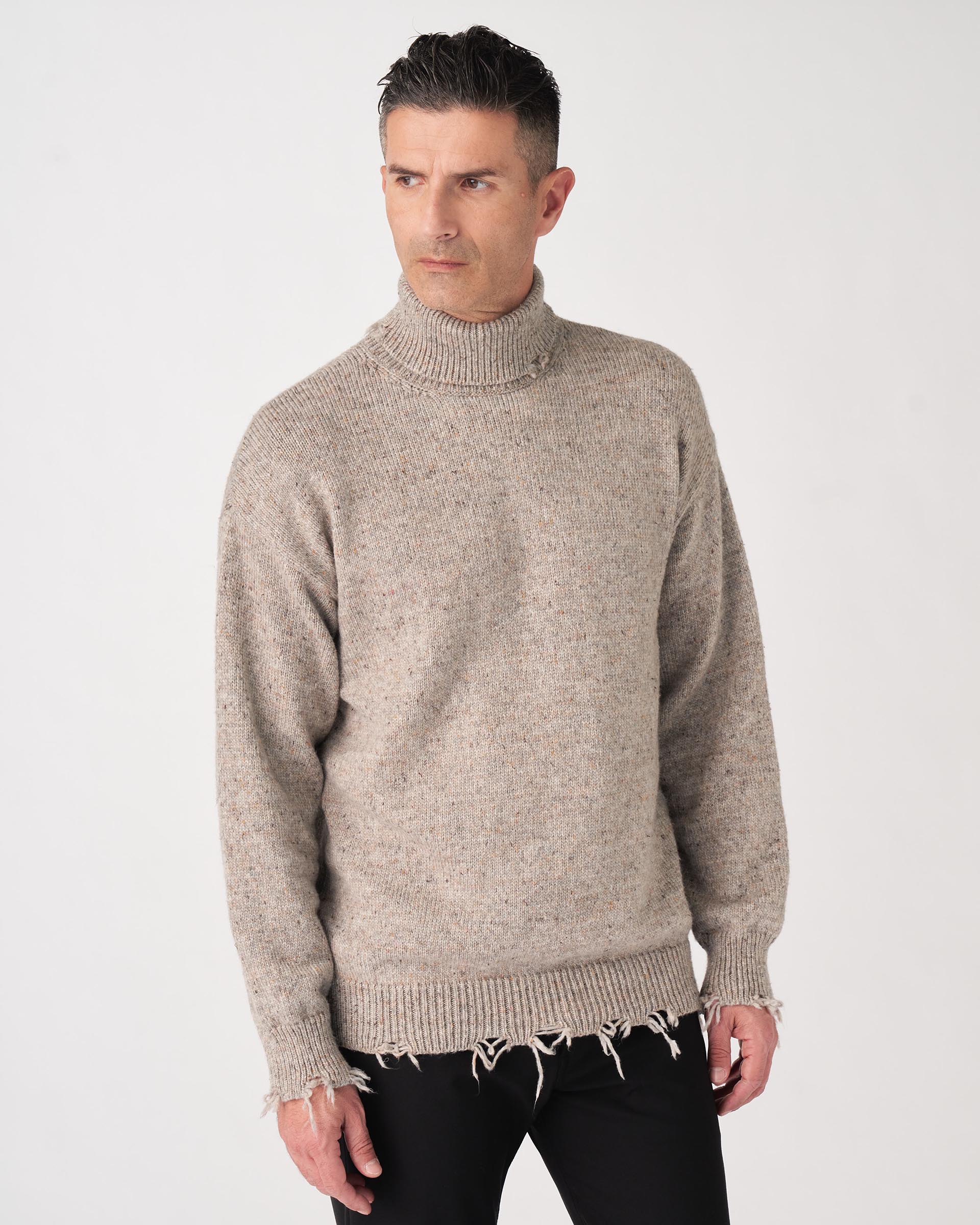 The Market Store | High Neck Sweater With Breaks
