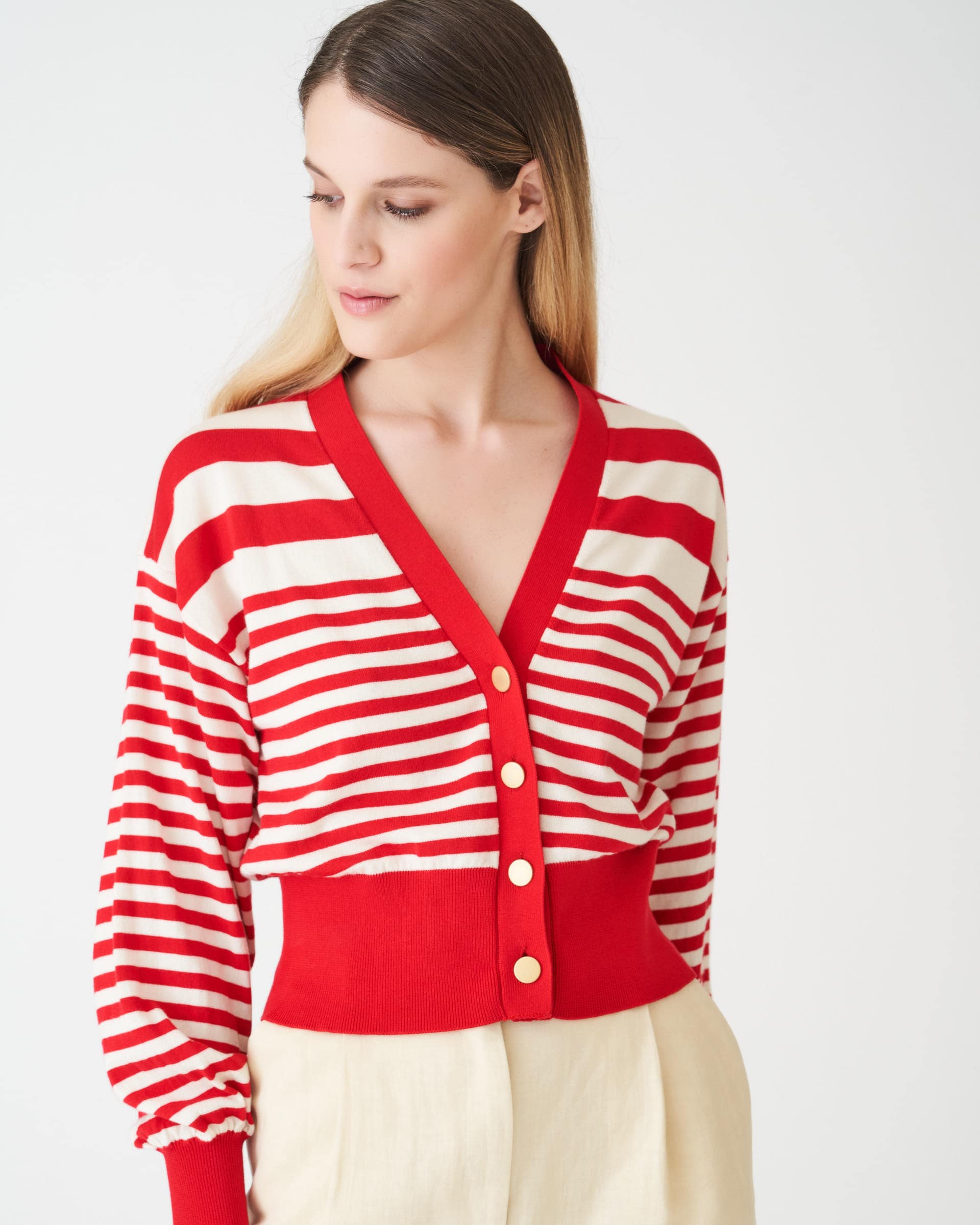 The Market Store | Striped Knit Cardigan
