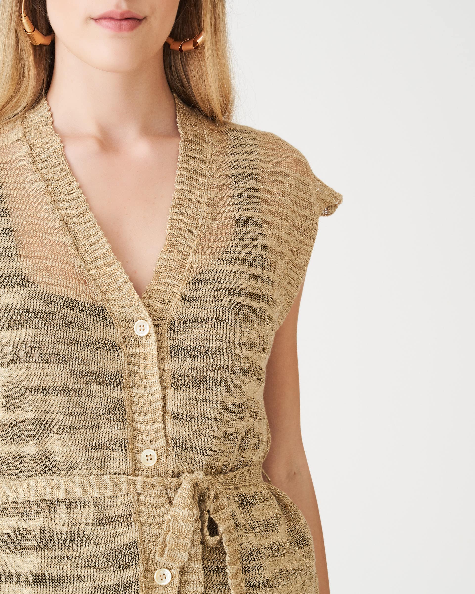The Market Store | Knit Cardigan With Fringes