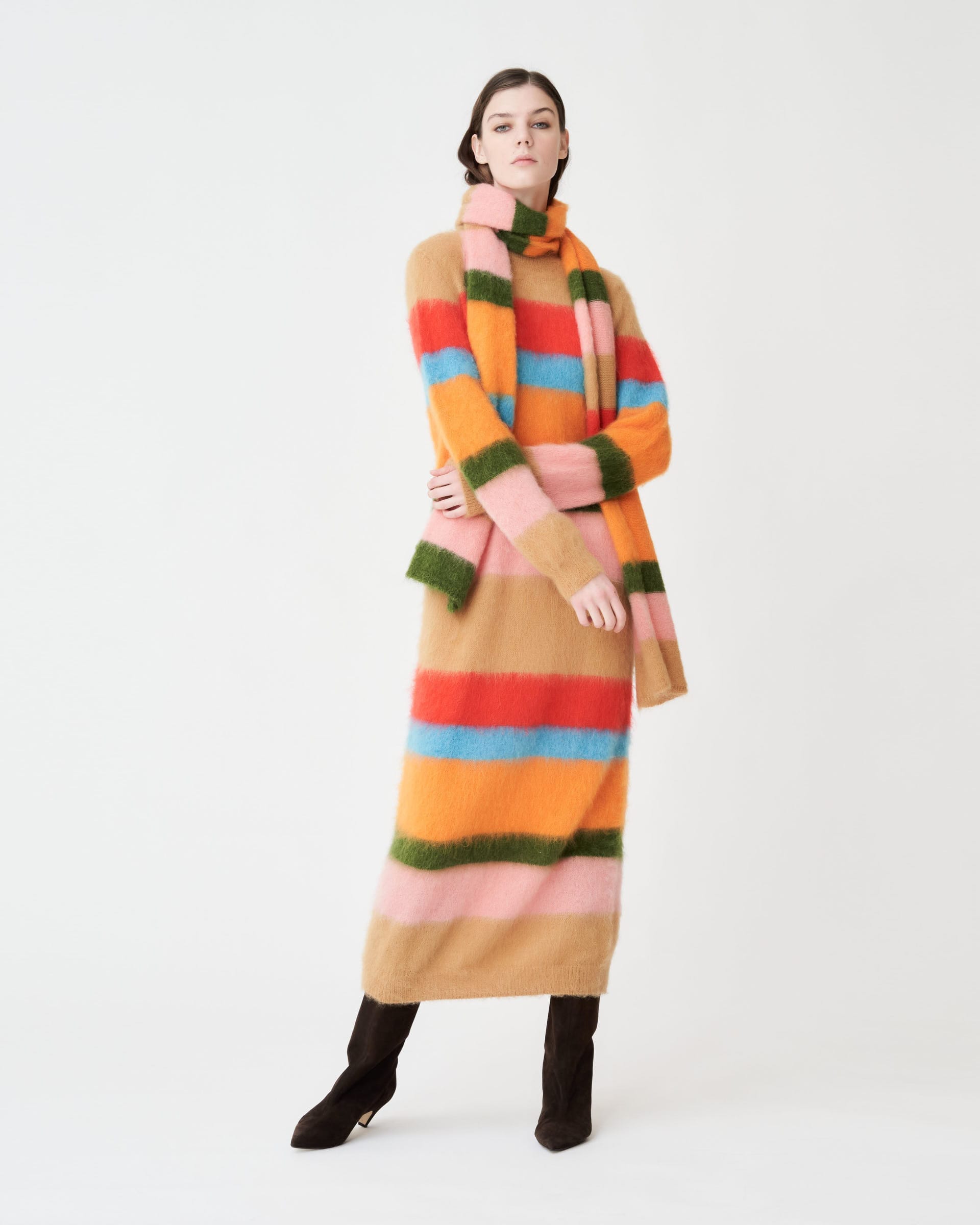 The Market Store | Multicolor Striped Knit Dress