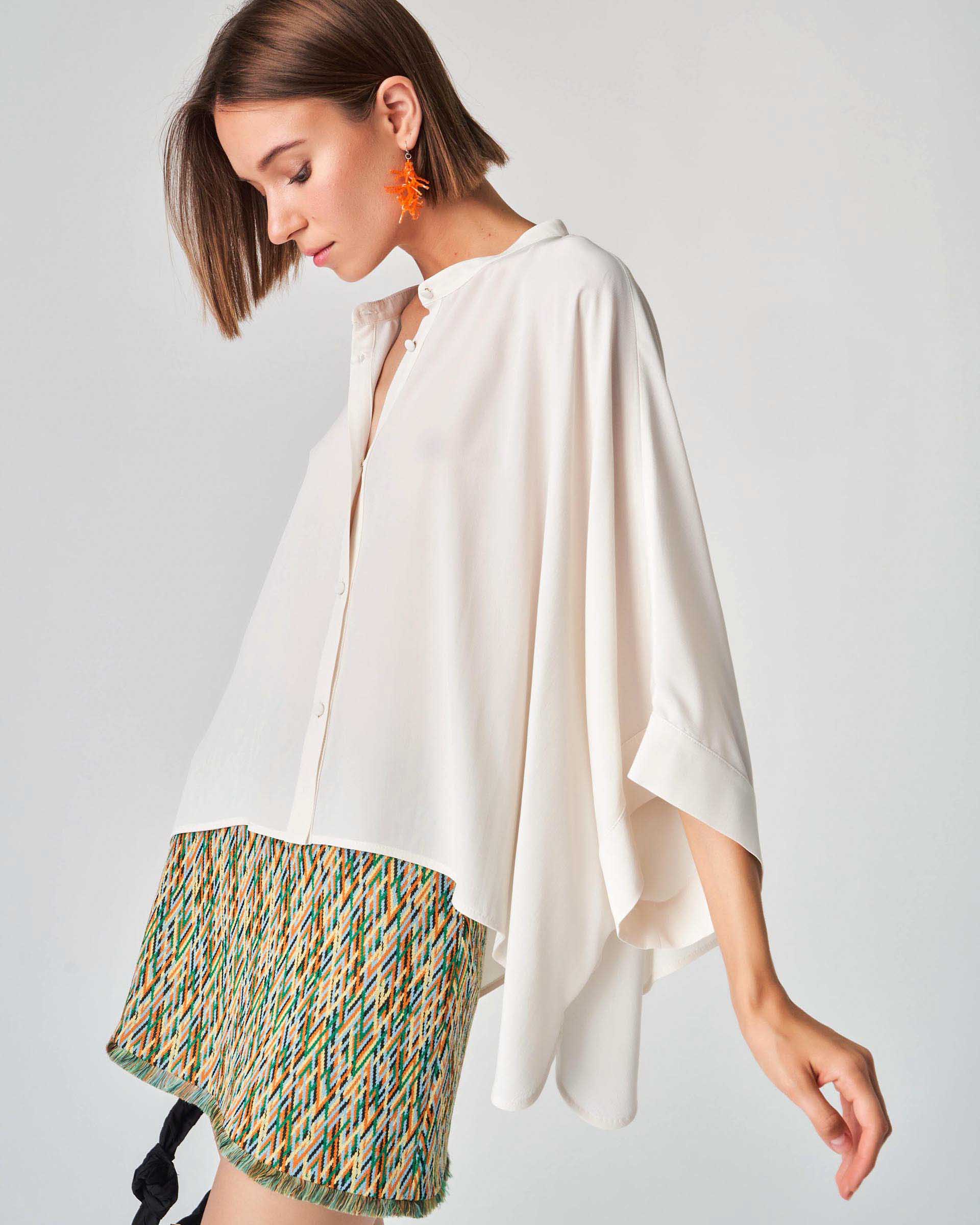 The Market Store | Over Blouse With Bat Sleeves