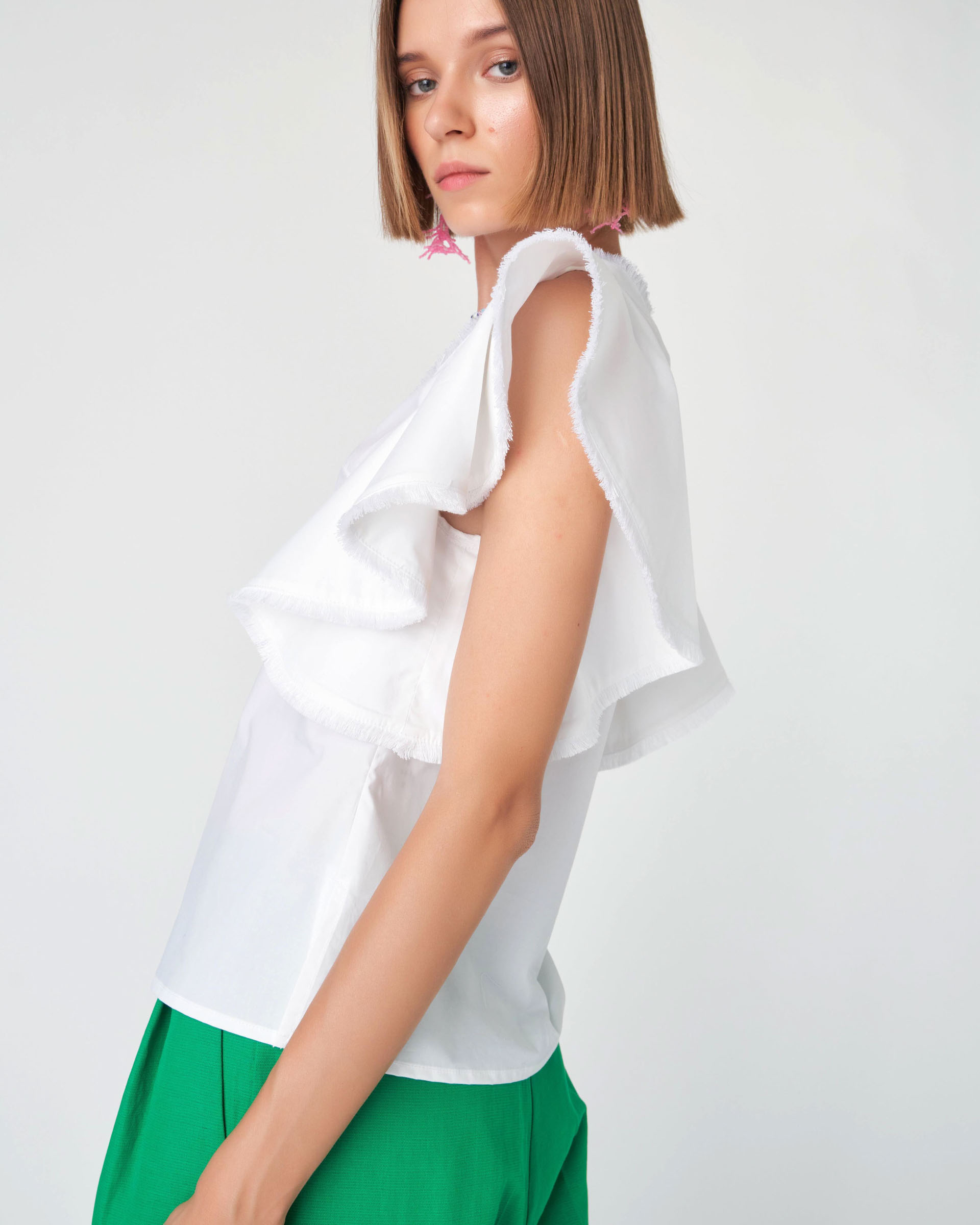 The Market Store | Top Con Dettagli Sfrangiati