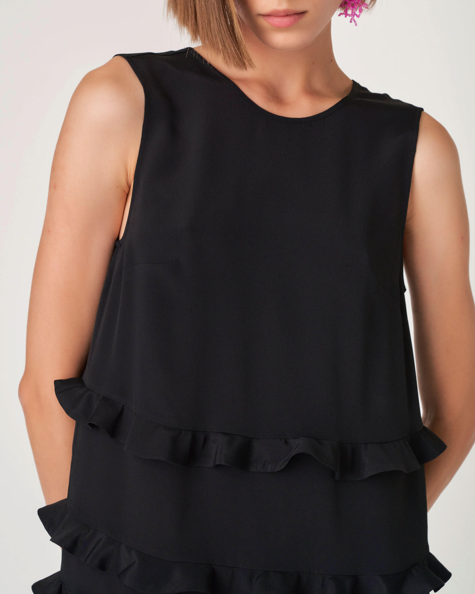 The Market Store | Little Black Dress With Ruffles