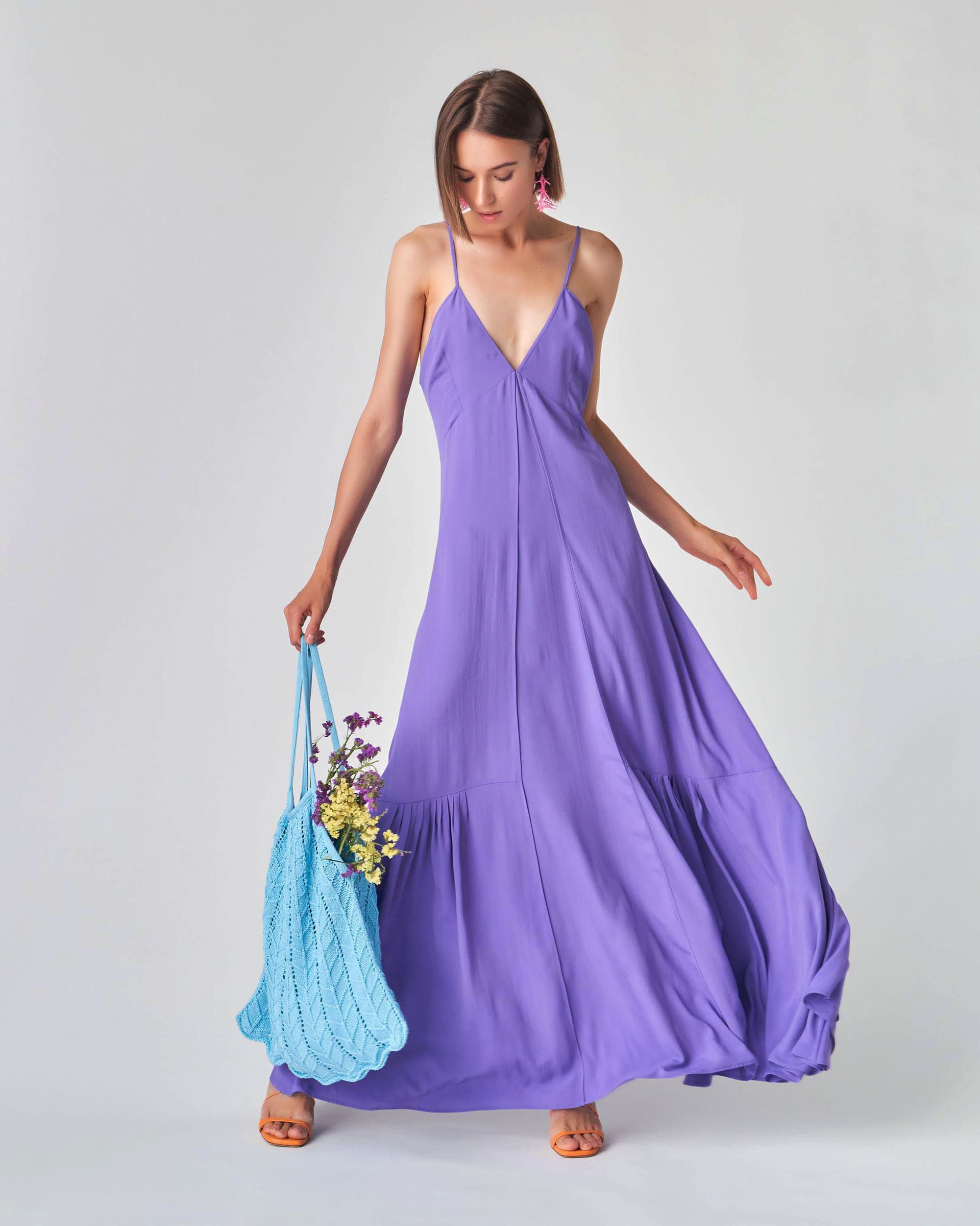 The Market Store | Long Dress With Ruffle
