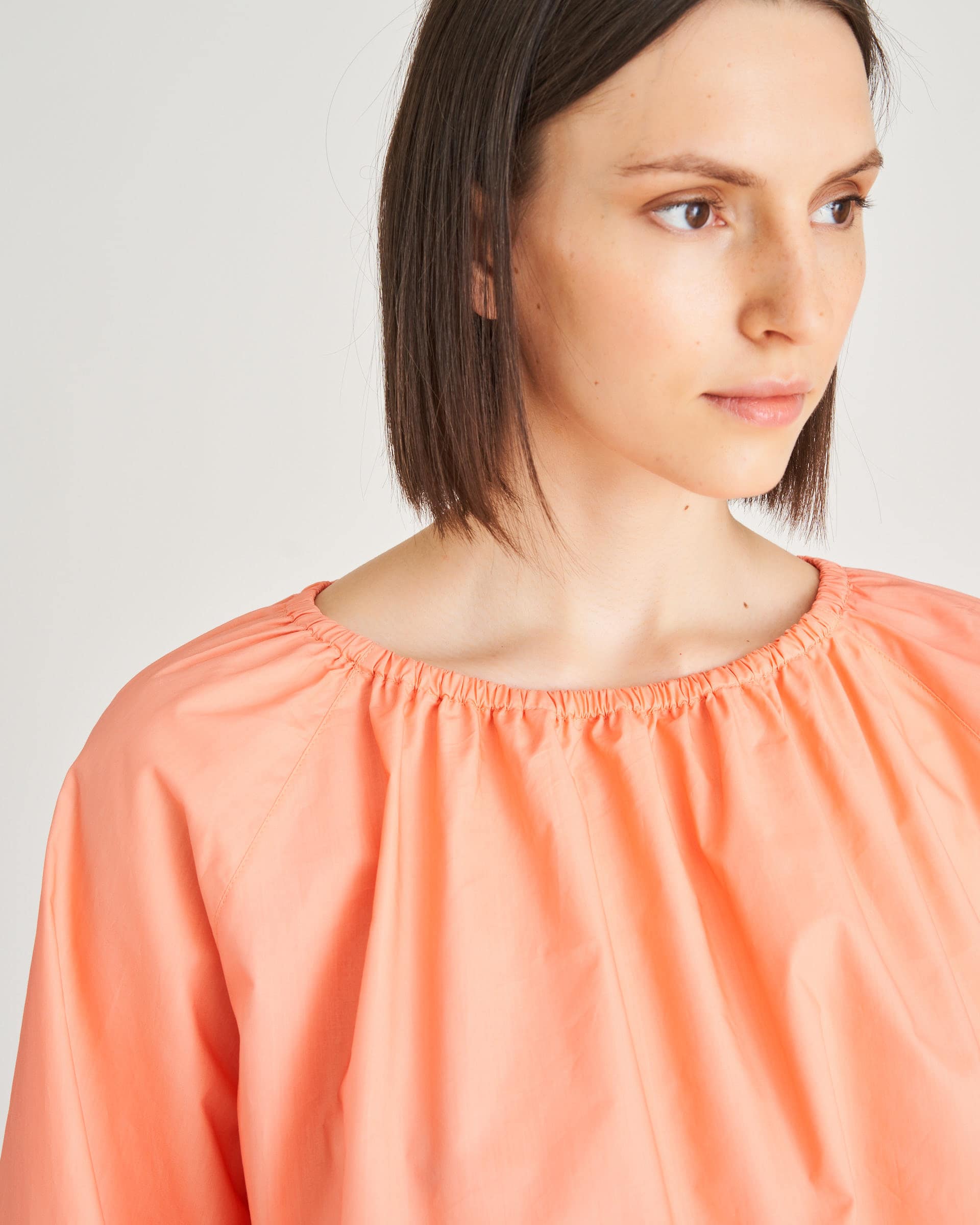 The Market Store | Crop Blouse With Balloon Sleeve