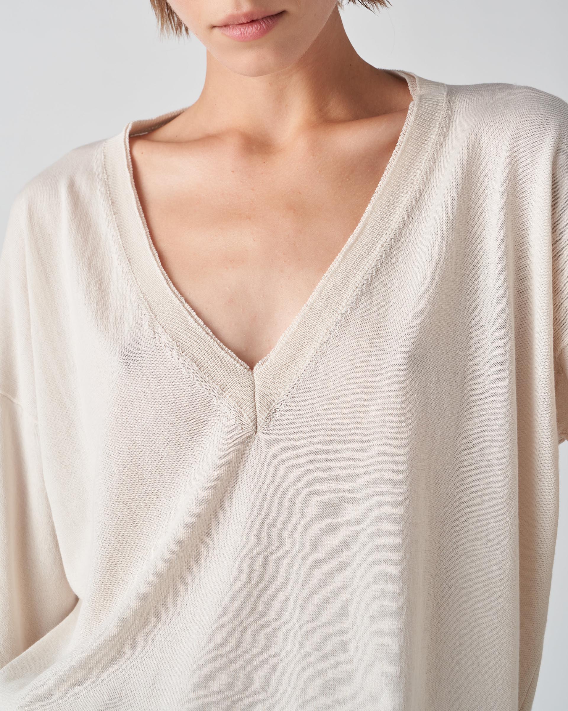 The Market Store | 2-neck V-neck Sweater