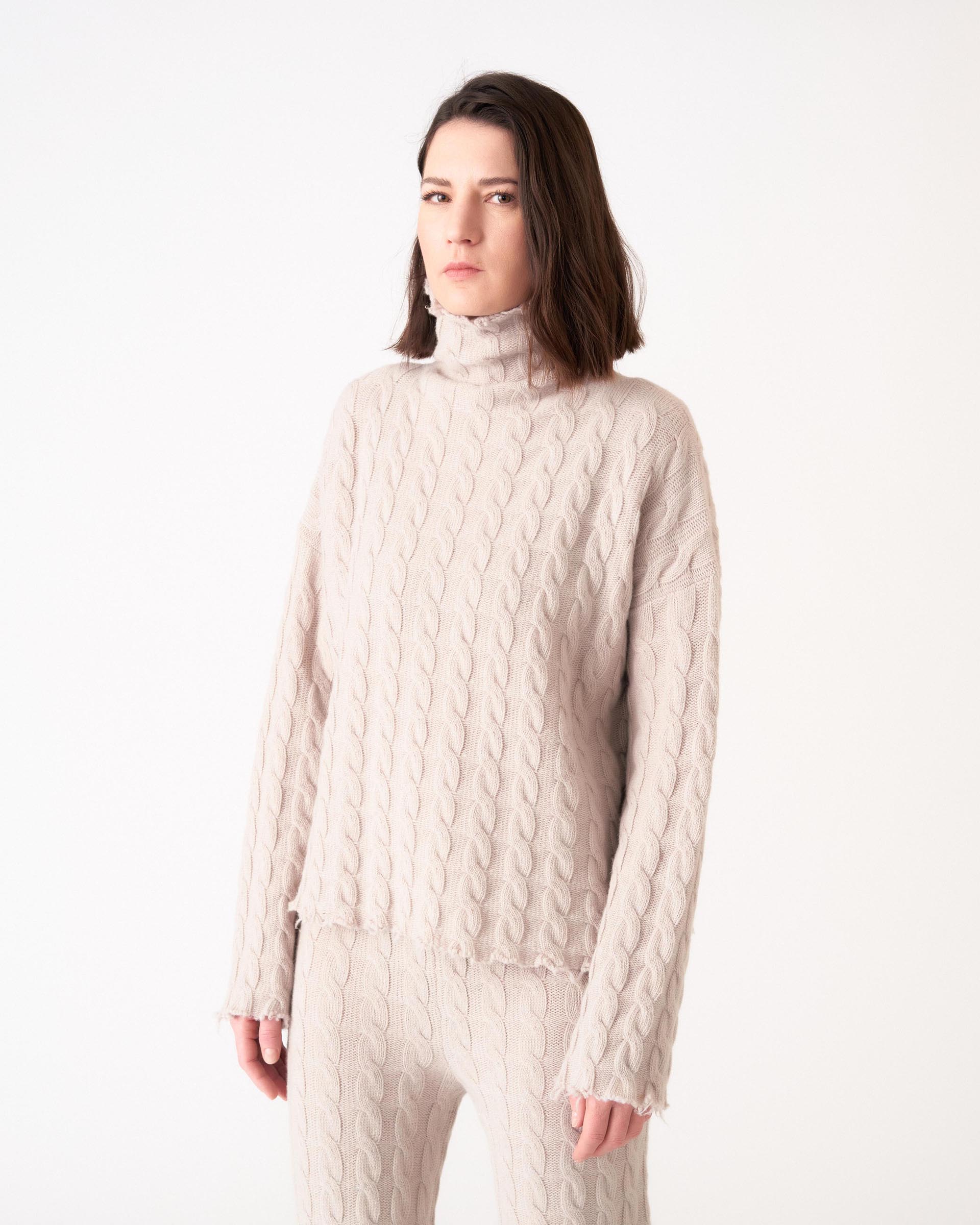 The Market Store | Cable-knit Turtleneck