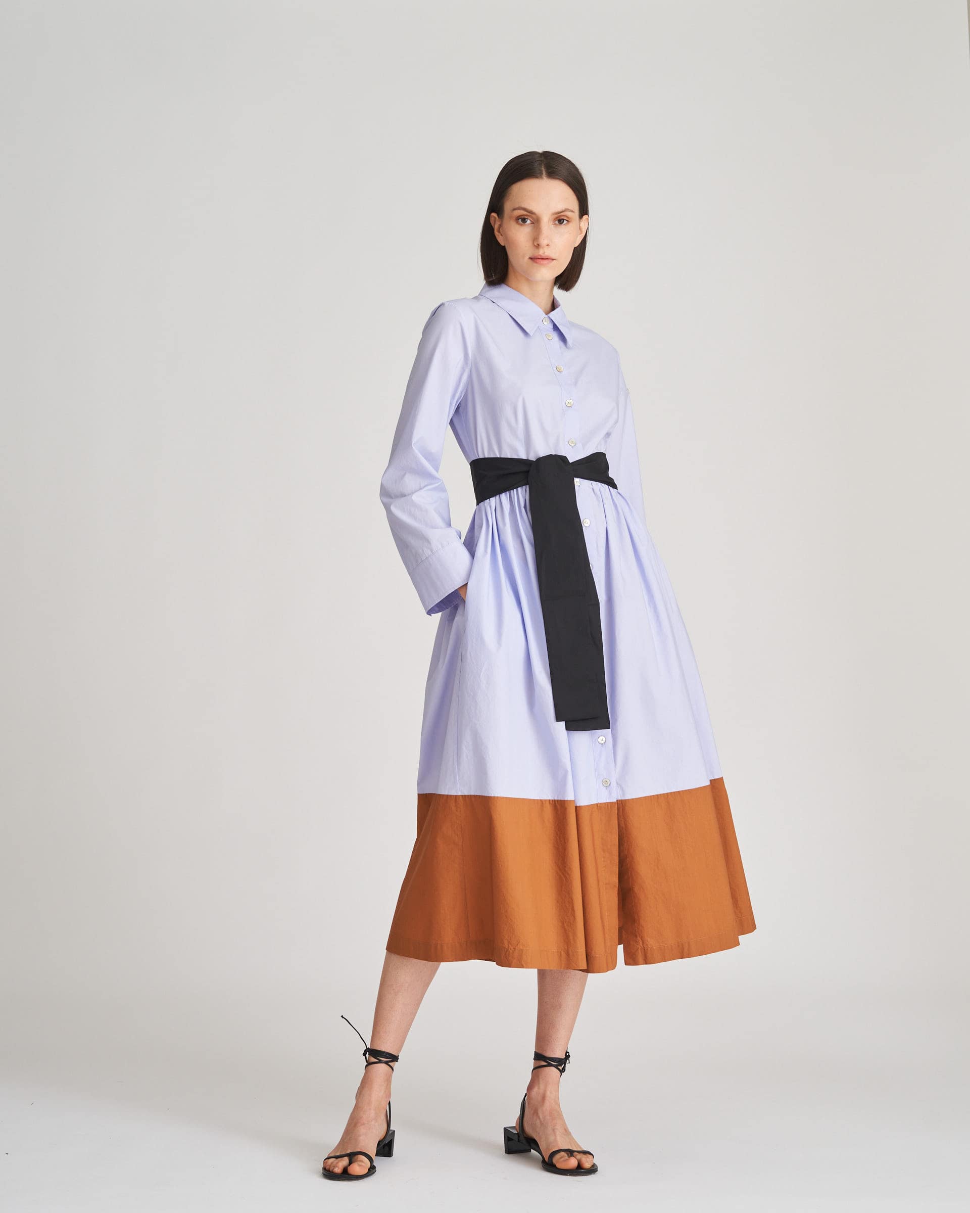 The Market Store | 3 Color Chemisier Dress With Belt
