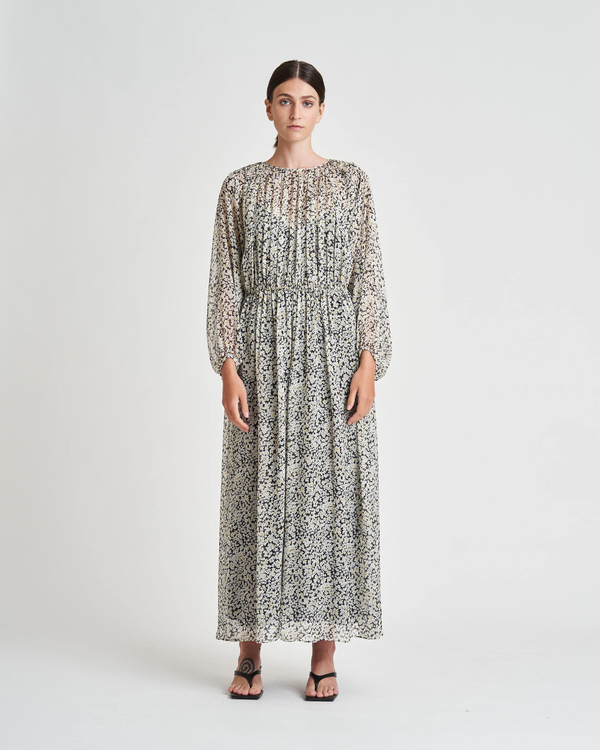 The Market Store | Printed Silk Voile Dress