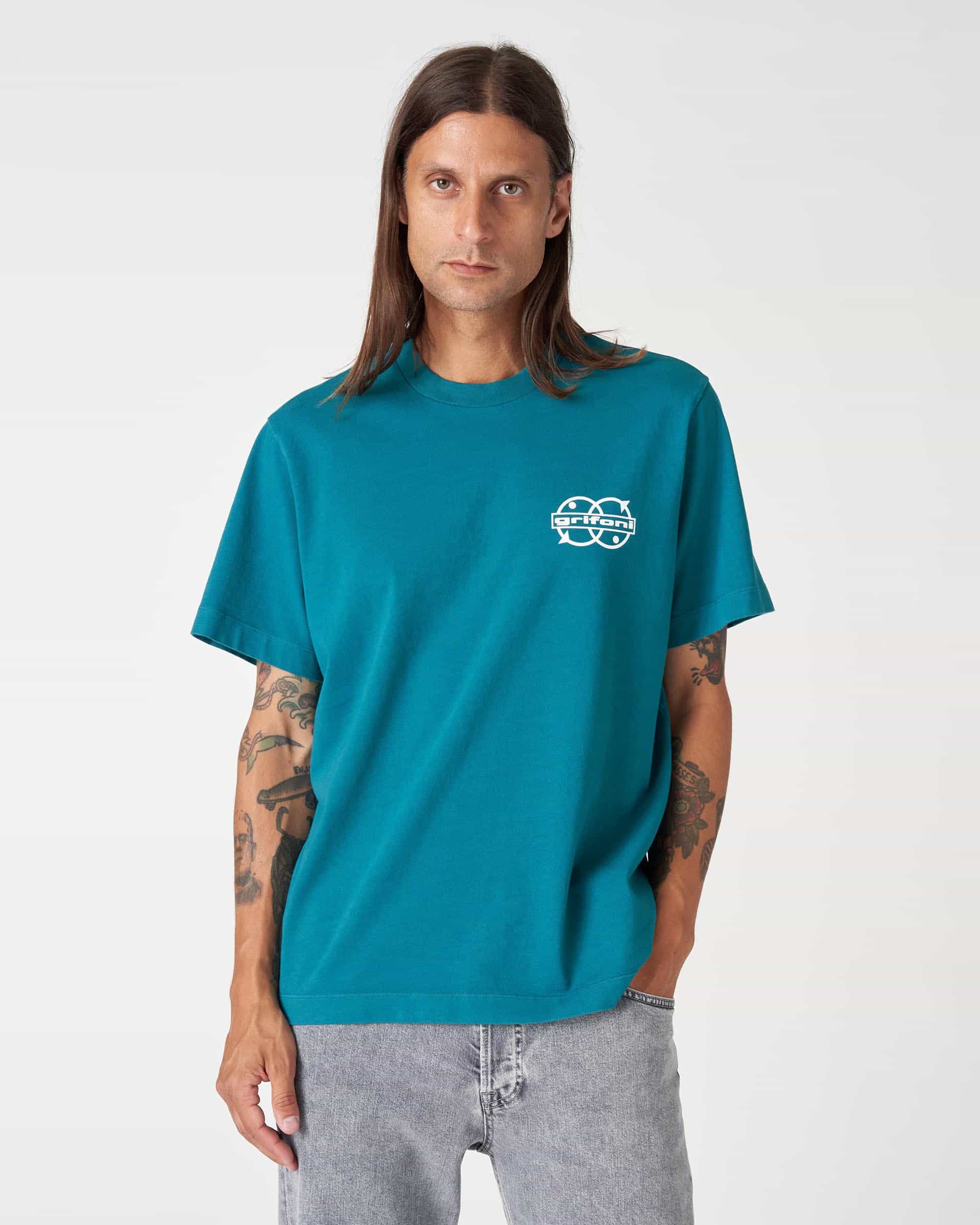 The Market Store | Printed Heavy Jersey Crewneck T-shirt