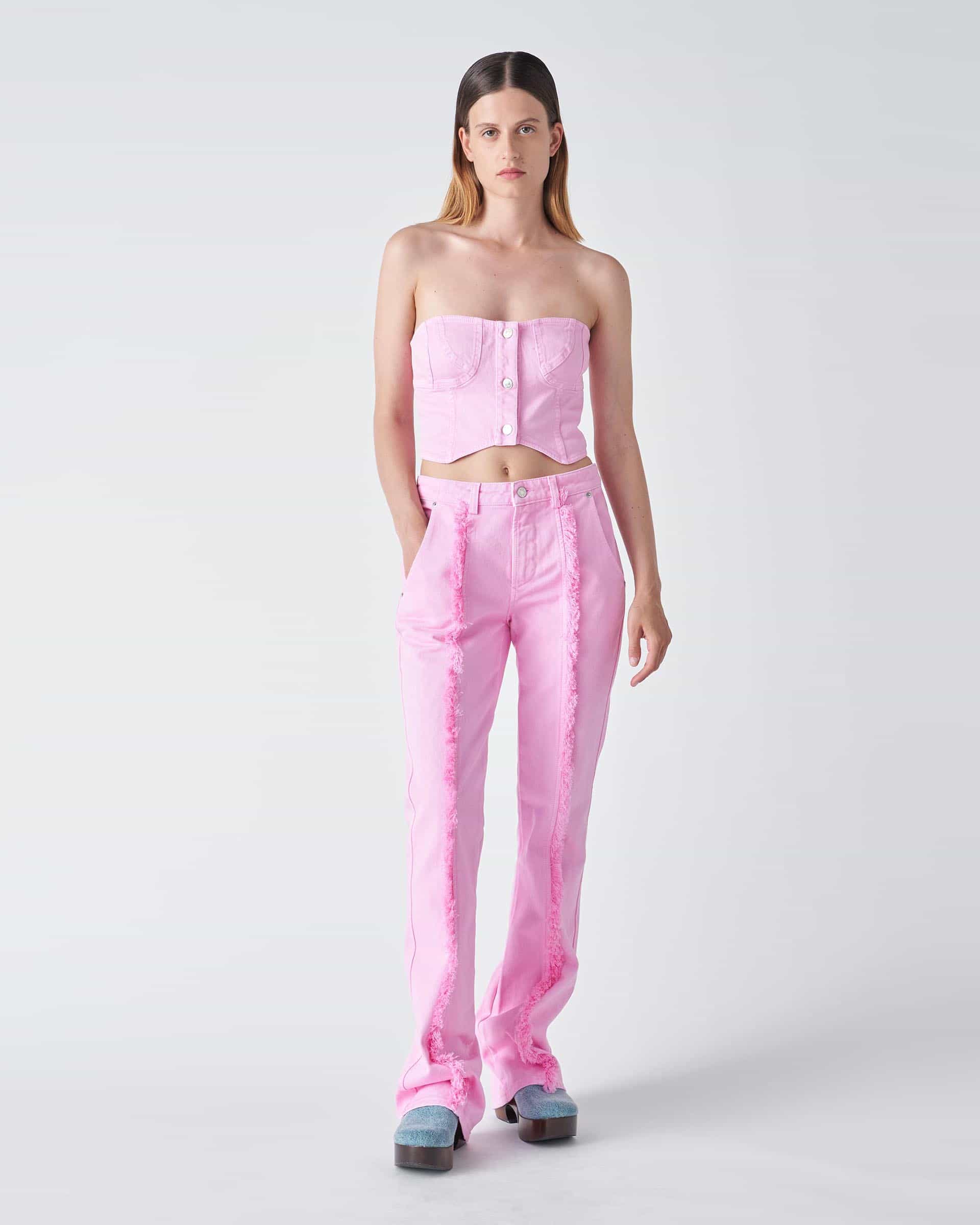 The Market Store | Pants In Bull With Fringing
