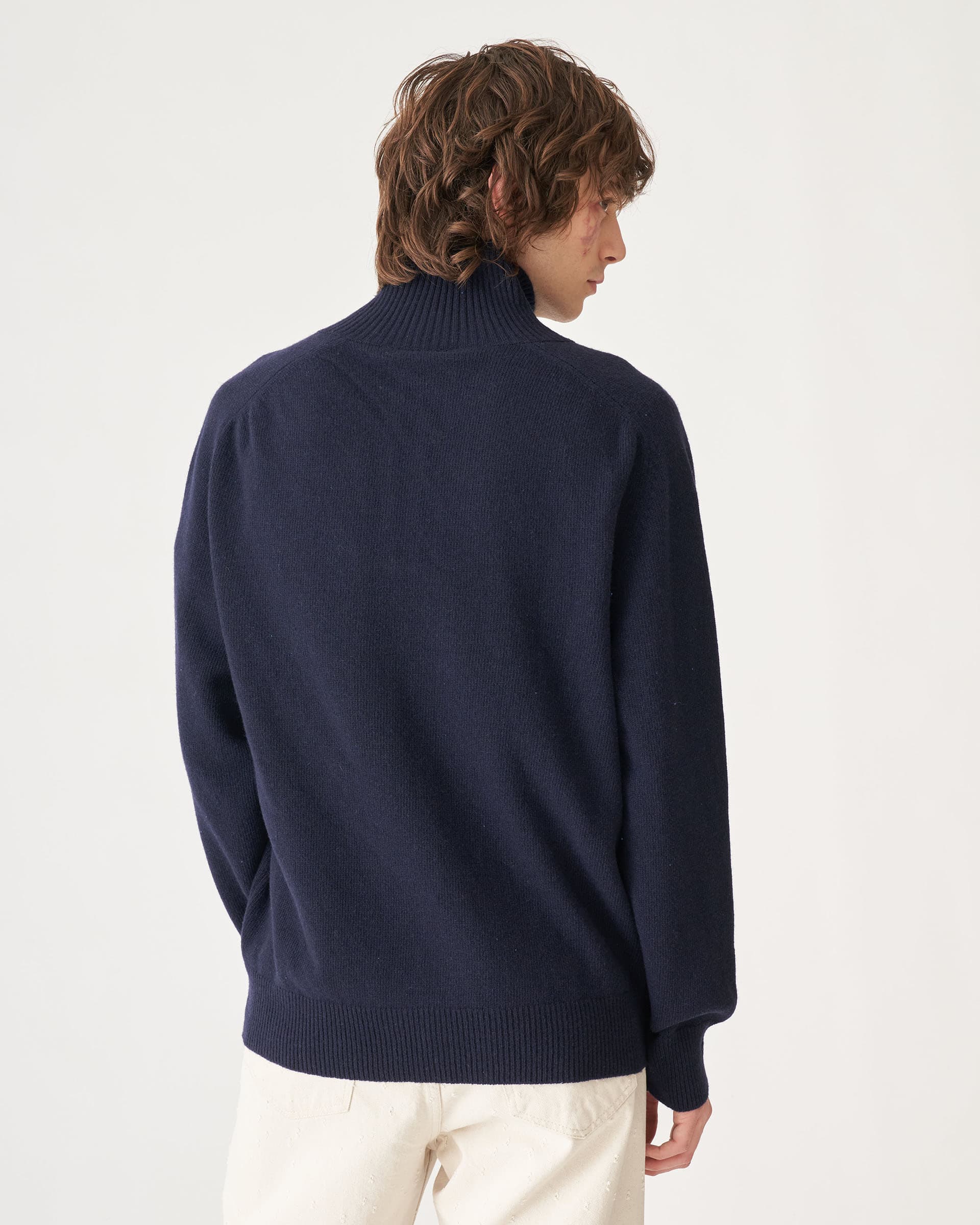 The Market Store | Oversized Sweater With Zip Collar