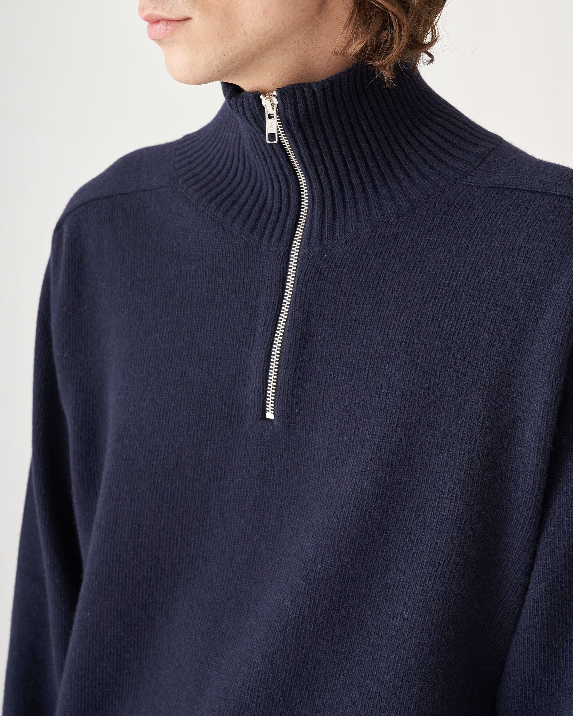The Market Store | Oversized Sweater With Zip Collar