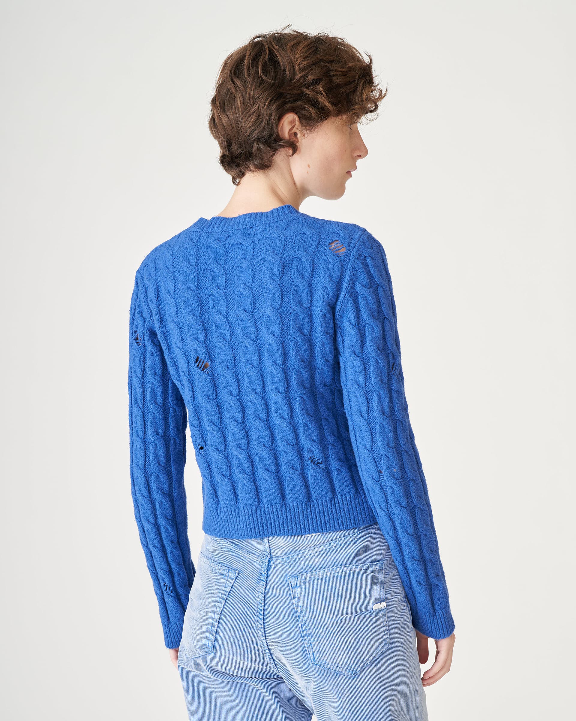 The Market Store | Crewneck Sweater With Cables
