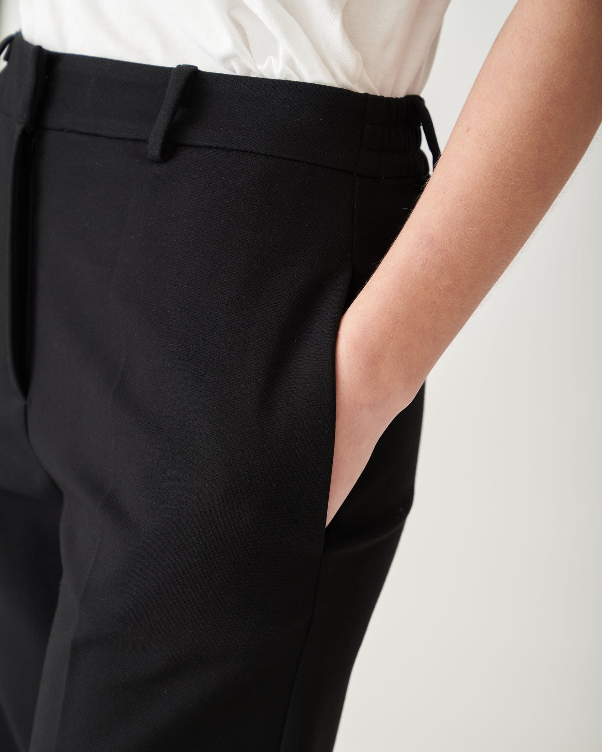 The Market Store | Pantalone Elastico Dietro In Punto Milano
