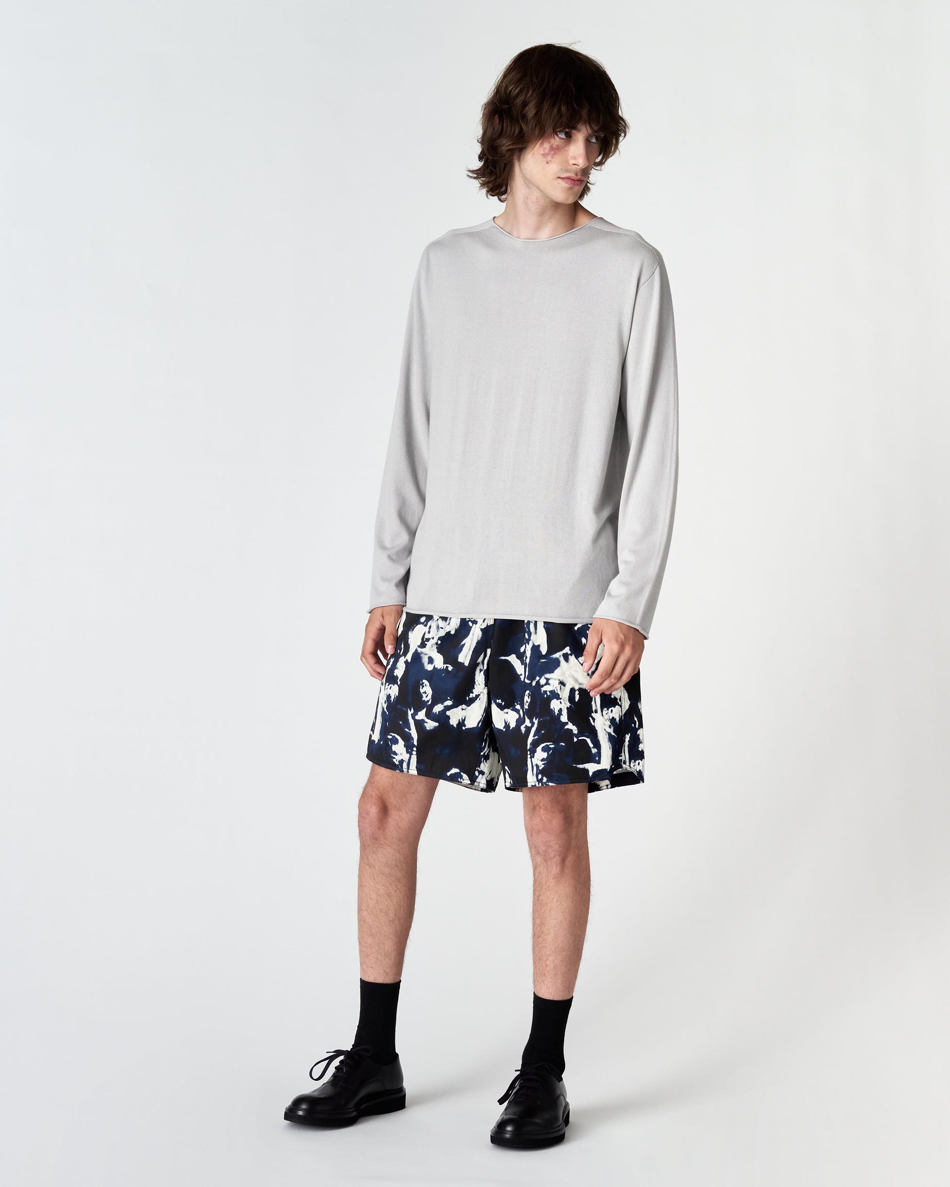 The Market Store | Crew Neck Sweater With Roll