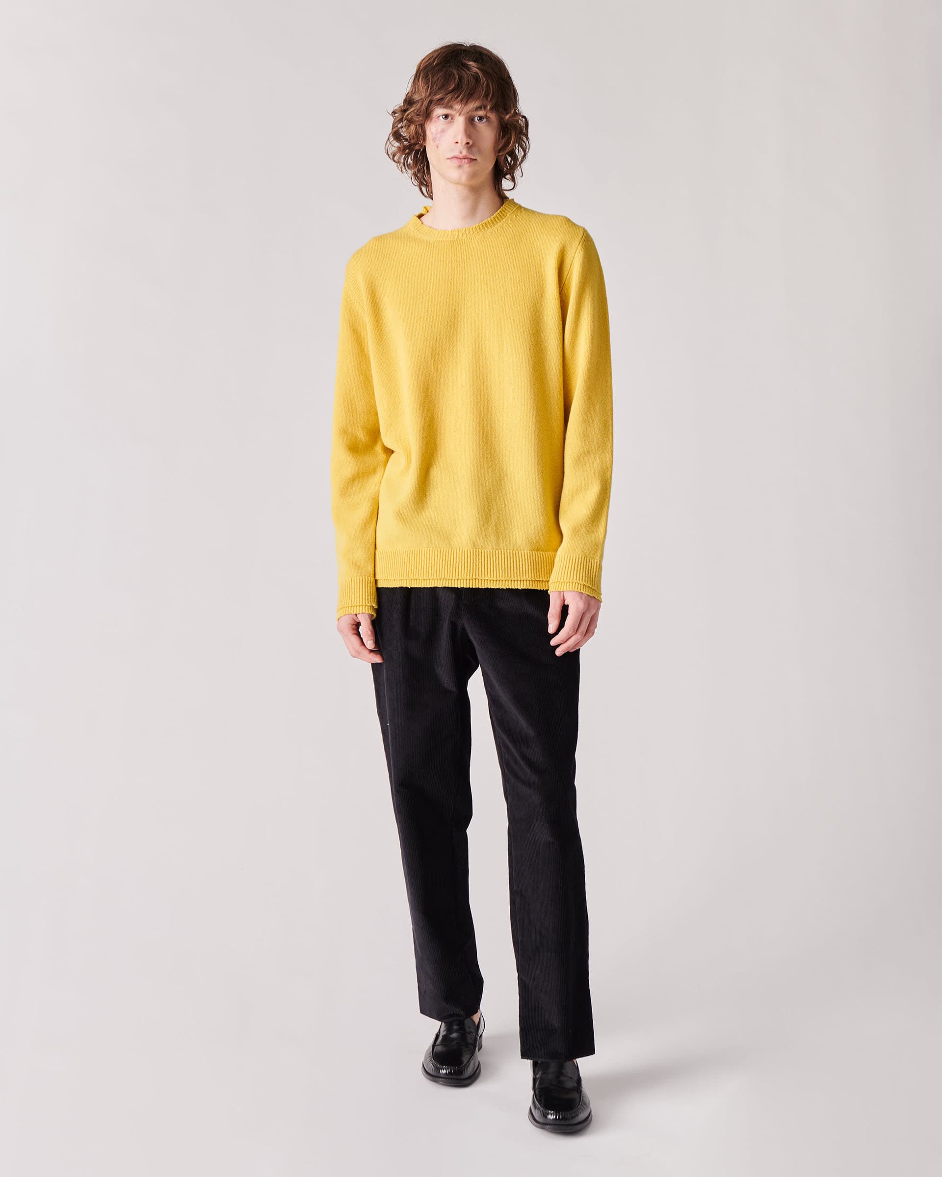 The Market Store | Crew Neck Sweater With Cut Bottoms