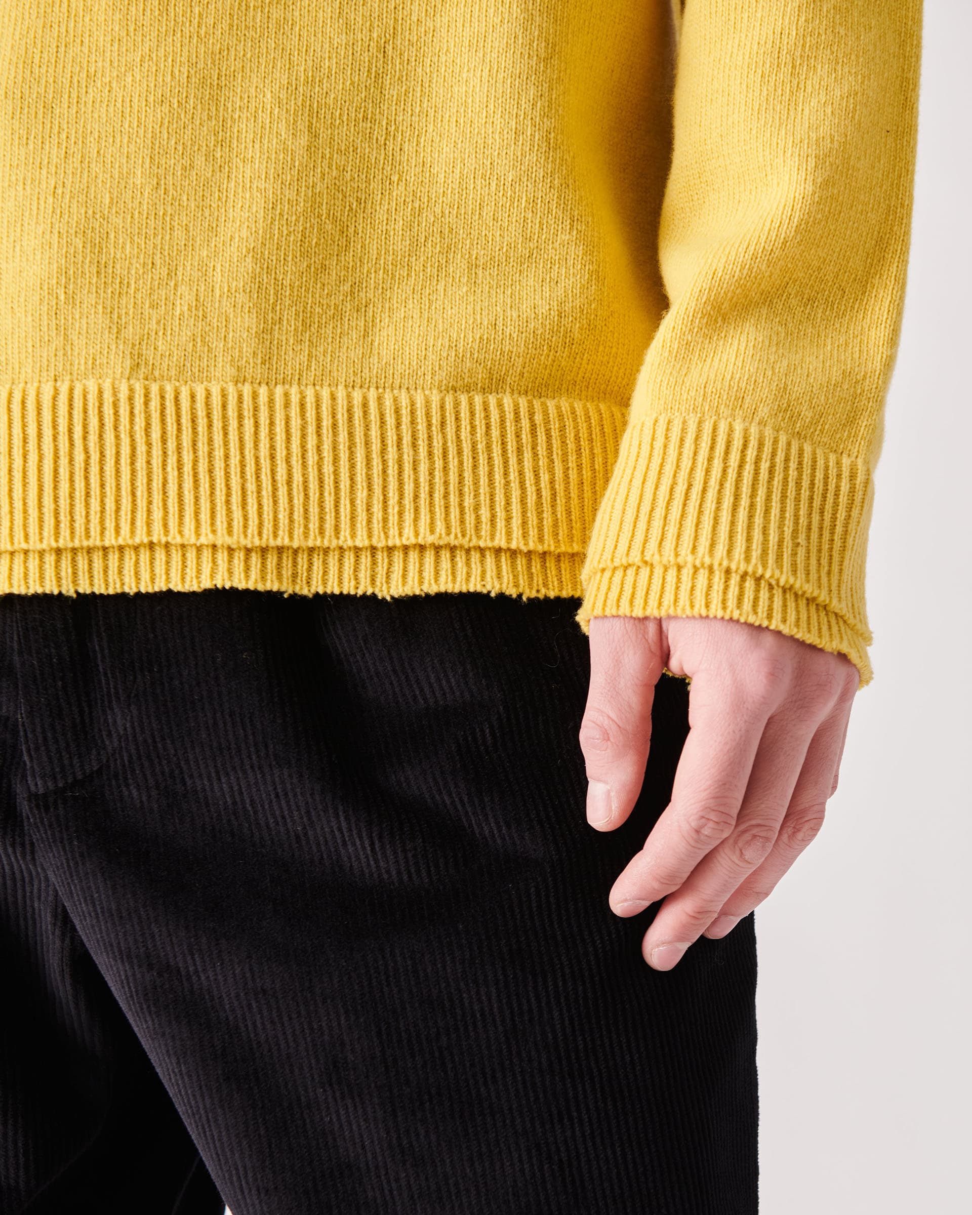 The Market Store | Crew Neck Sweater With Cut Bottoms