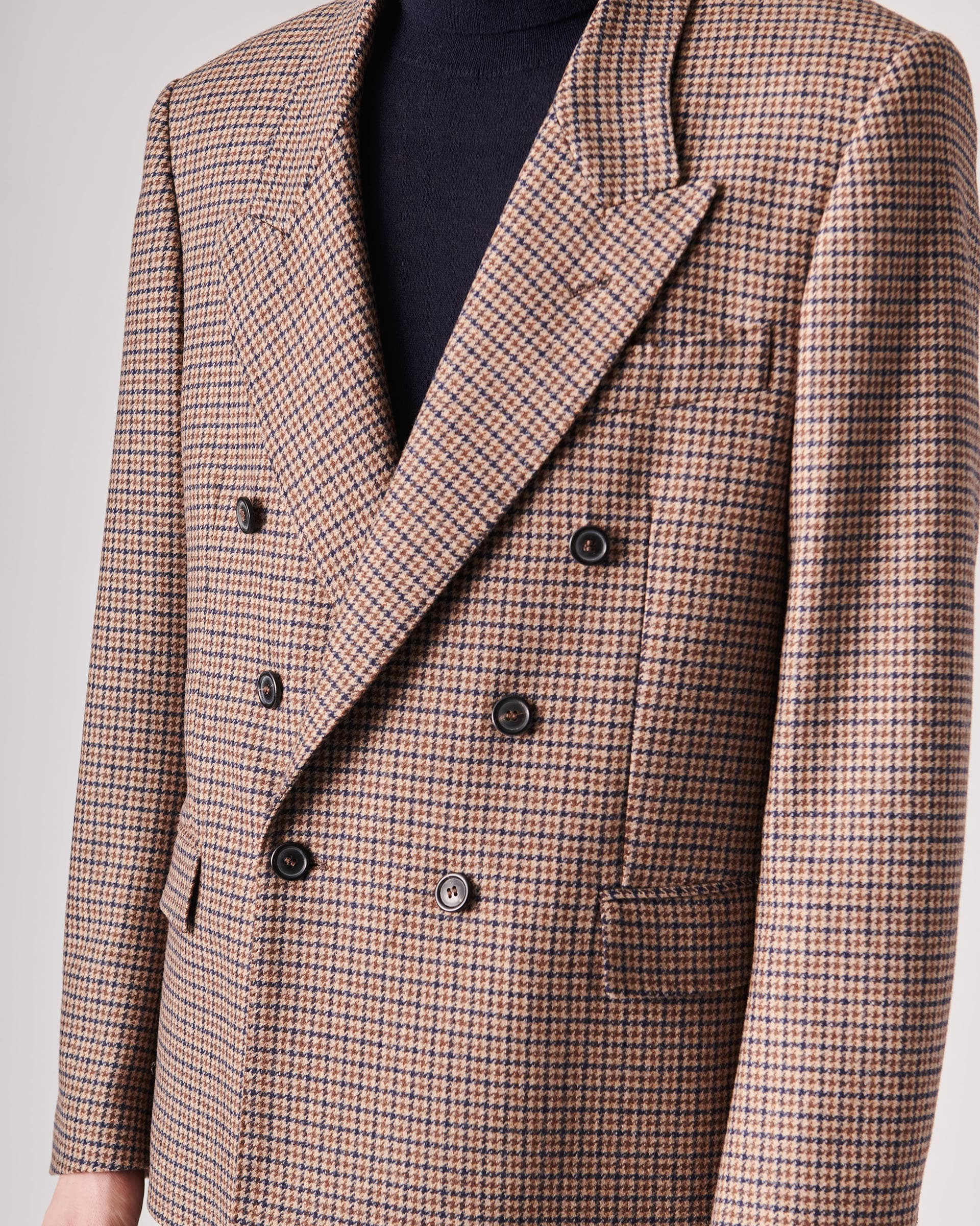 The Market Store | Double-breasted Checked Jacket