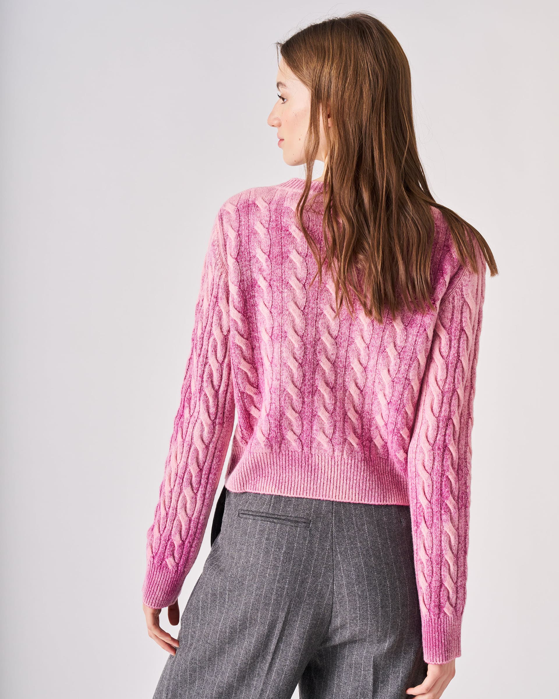 The Market Store | Crew Neck Sweater With Braids