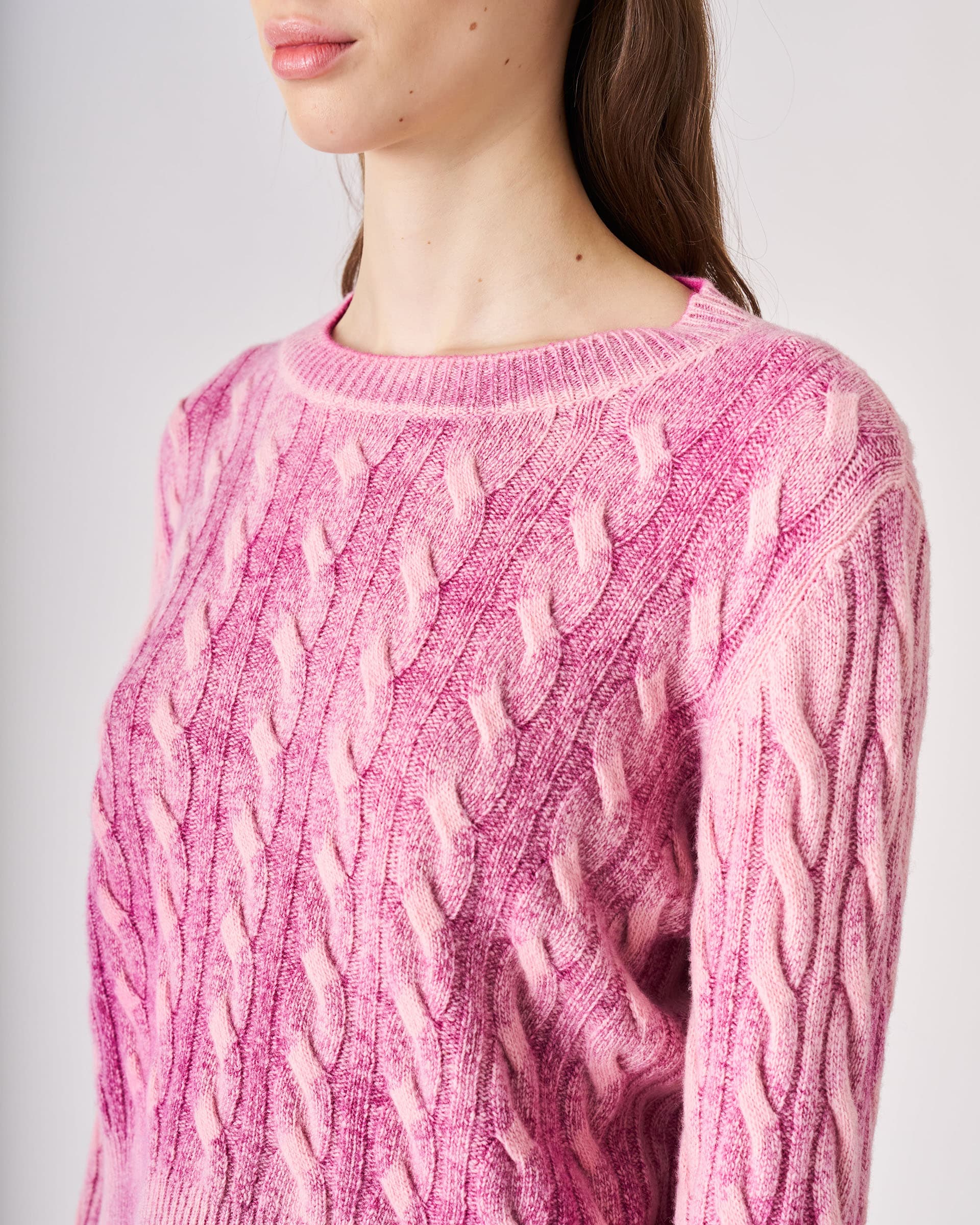 The Market Store | Crew Neck Sweater With Braids