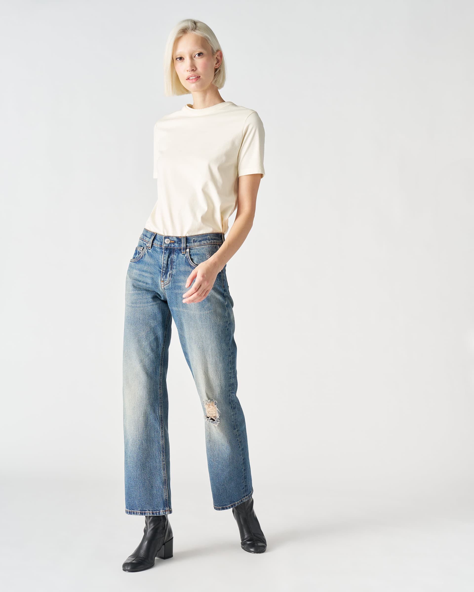 The Market Store | Pantalone Denim Low Rise   Zoe