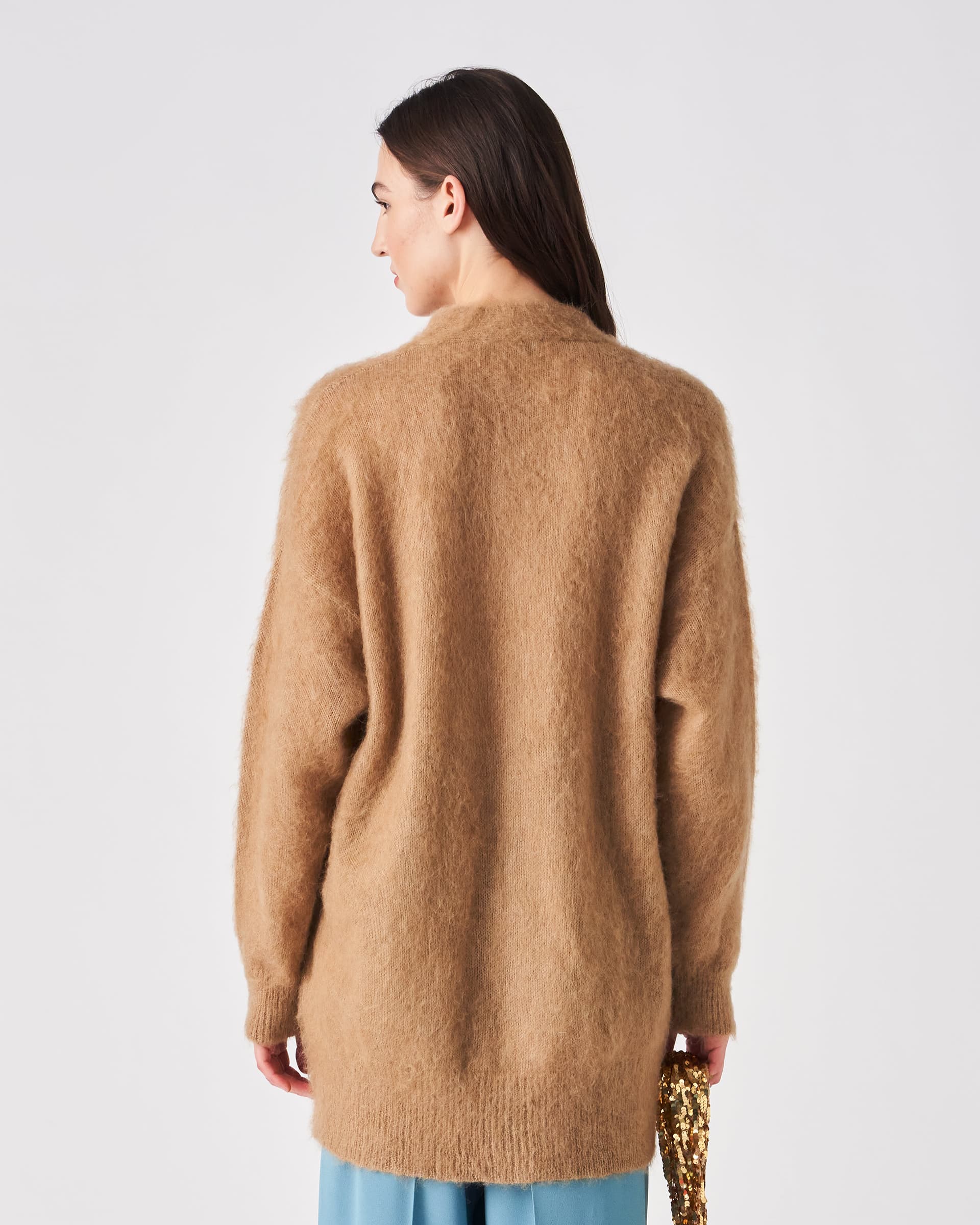 The Market Store | Long Brushed Knit Cardigan