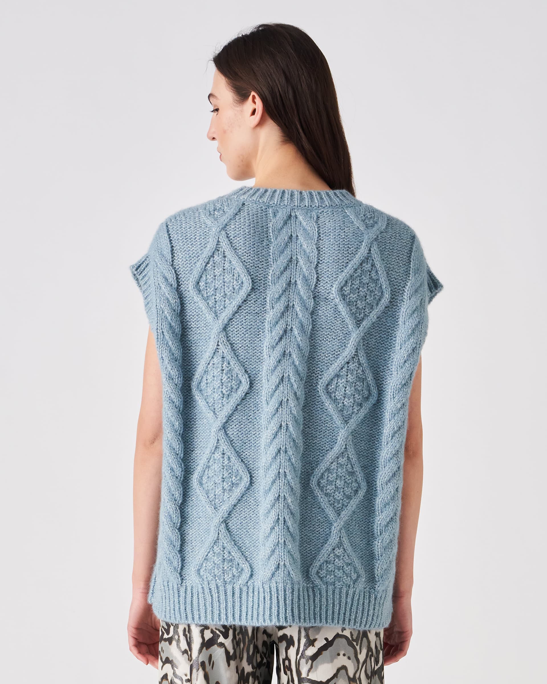 The Market Store | Over Cabled Knit Vest