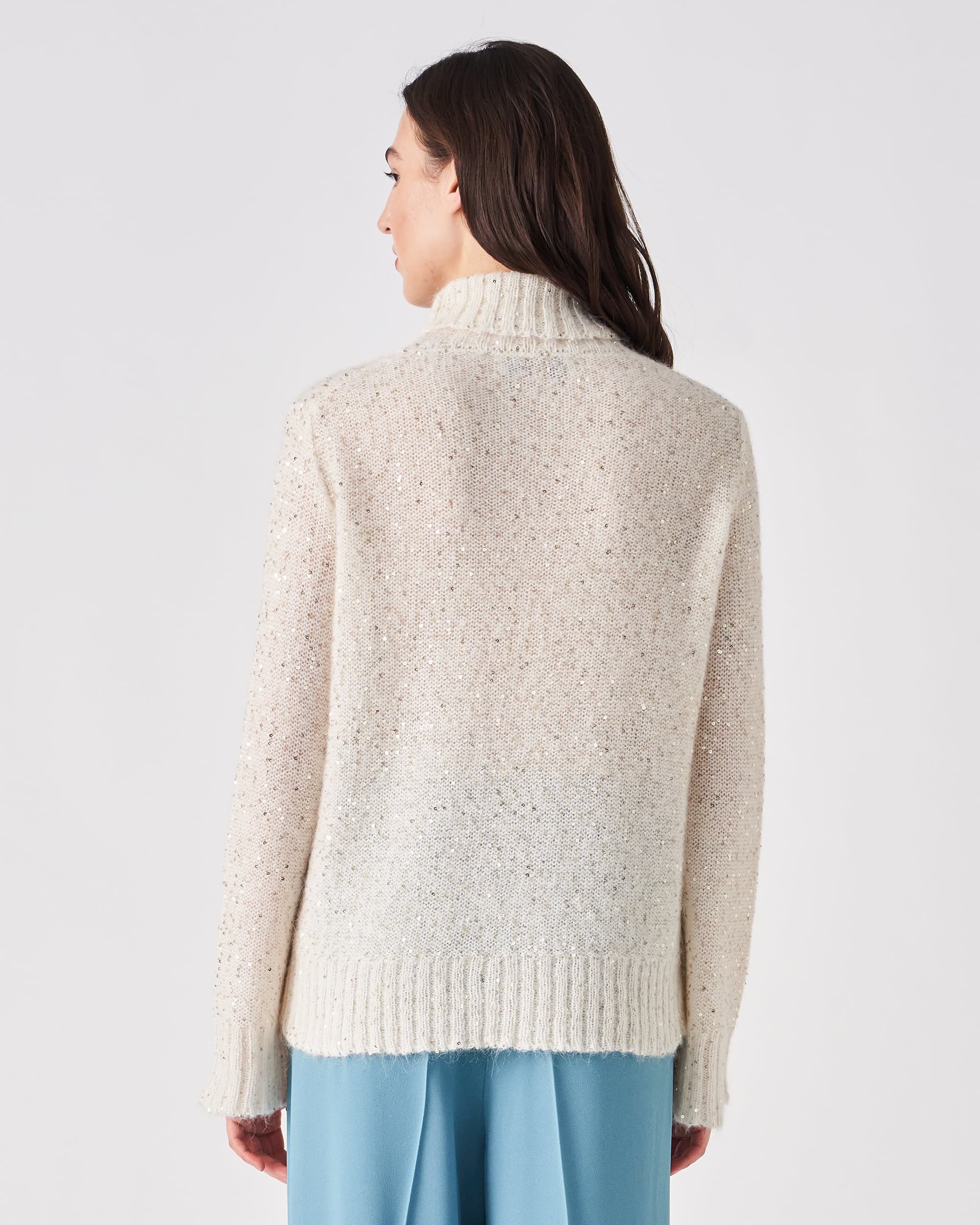 The Market Store | Turtleneck Sweater In Sequins