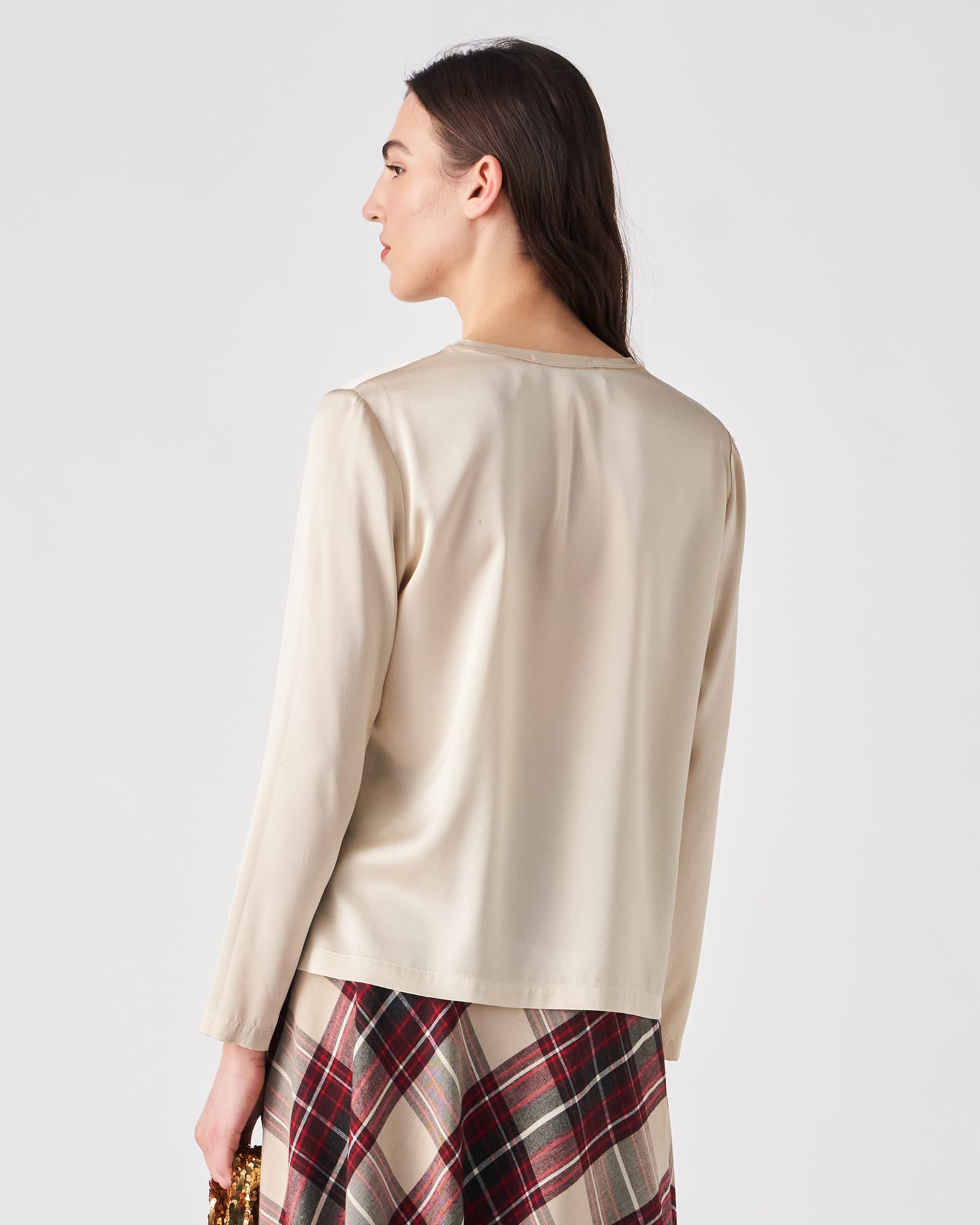 The Market Store | Long Sleeve Crew Neck Blouse