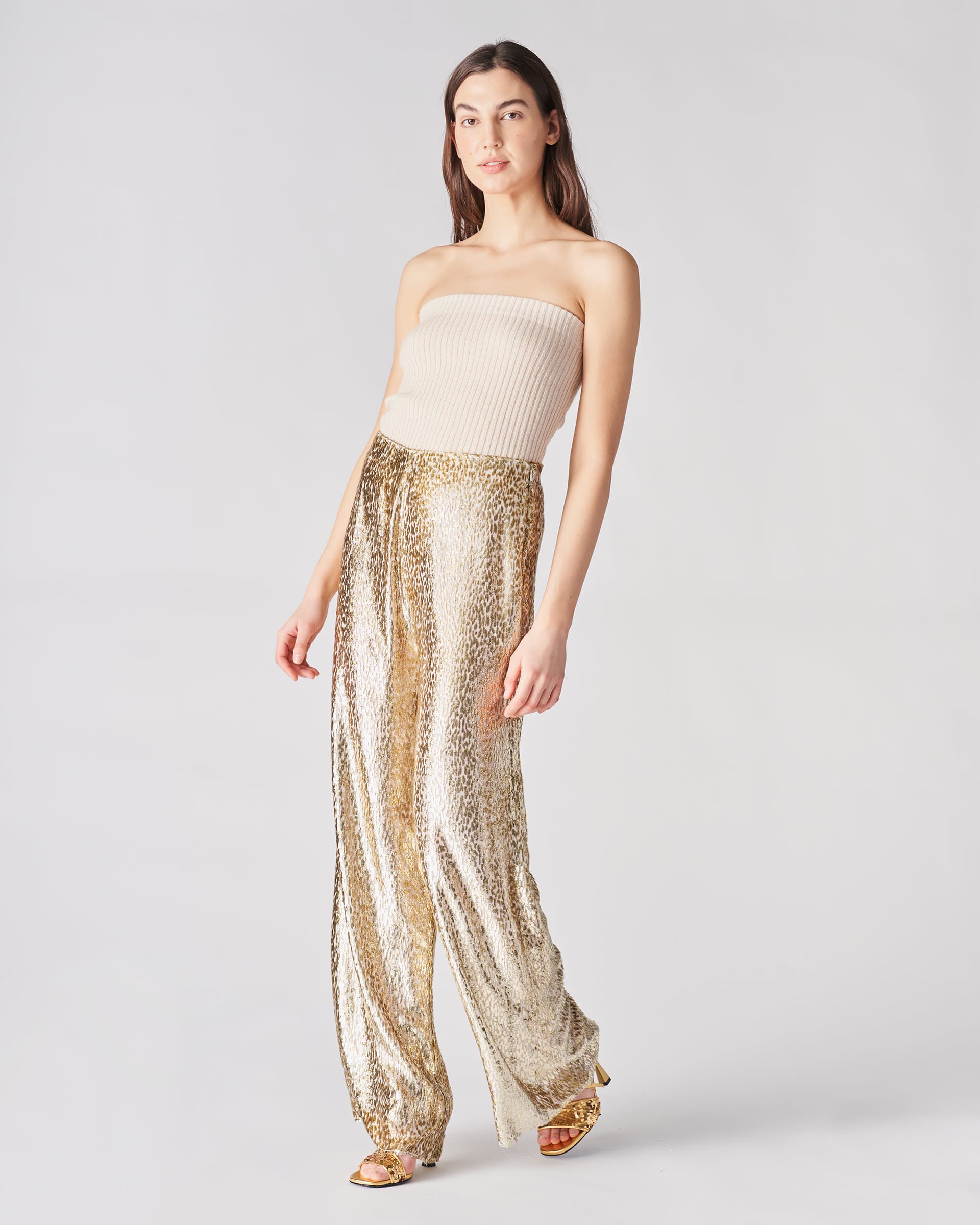 The Market Store | Wide Golden Trousers