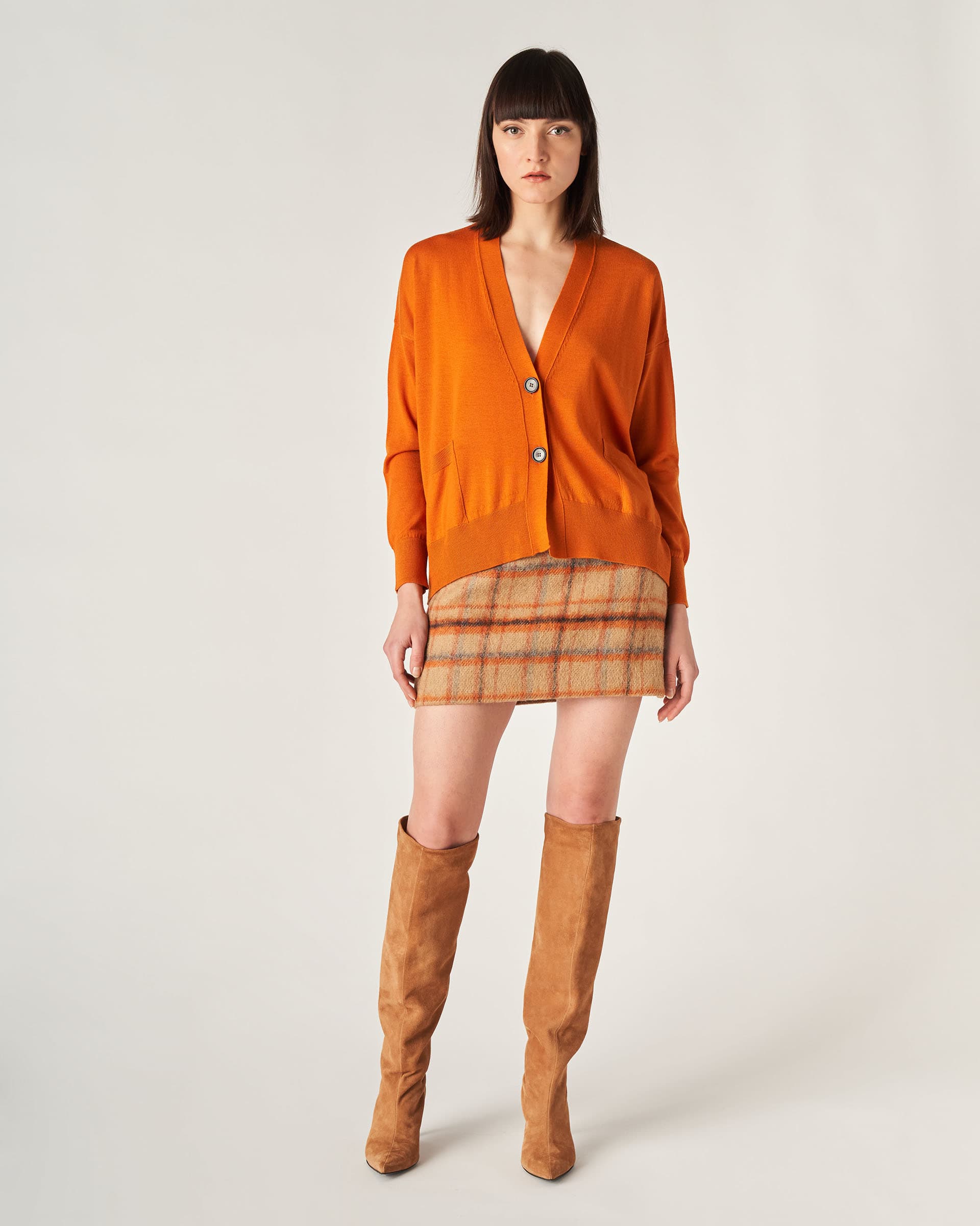The Market Store | Knitted Cardigan With Short Front