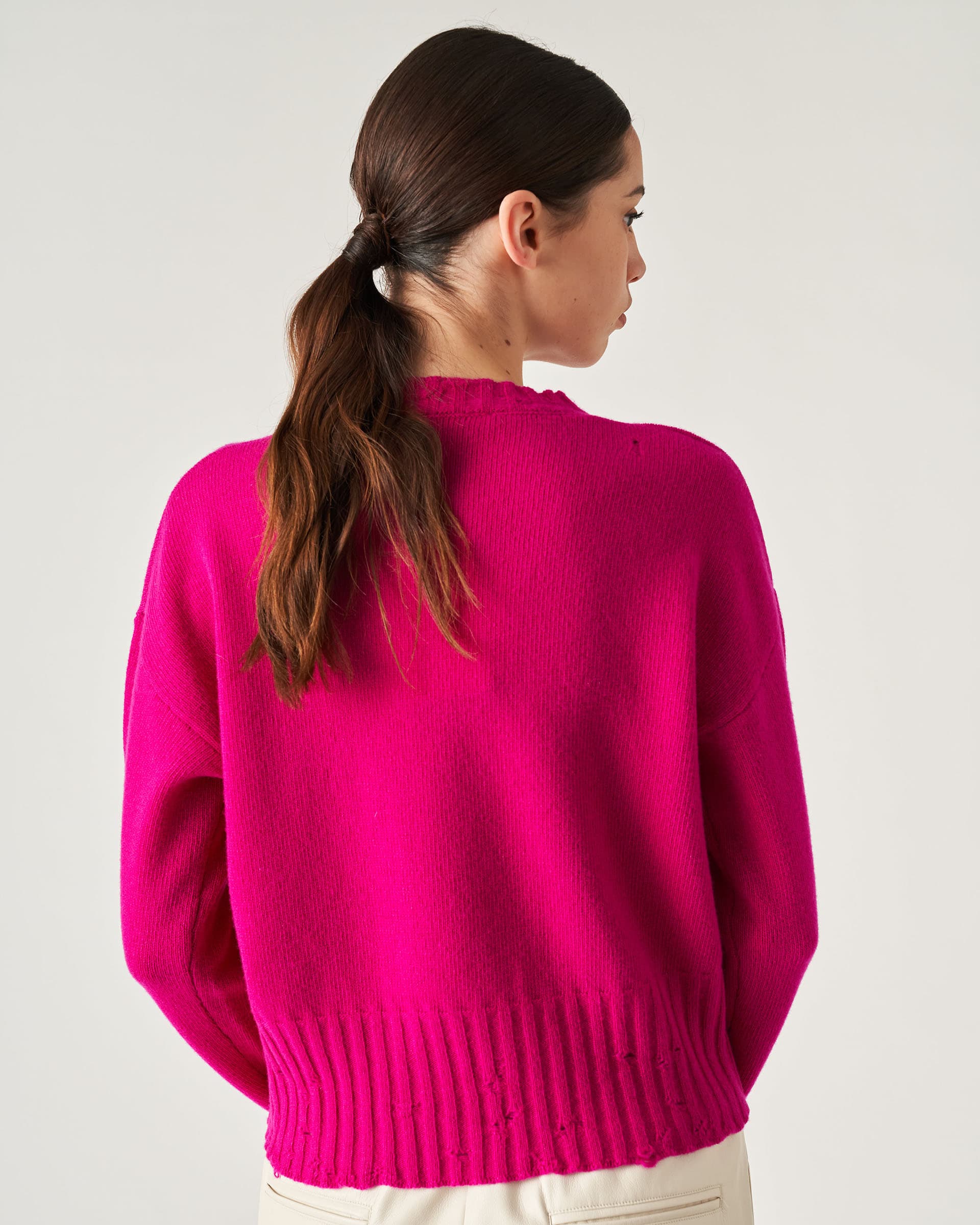 The Market Store | Crewneck Sweater With Breaks