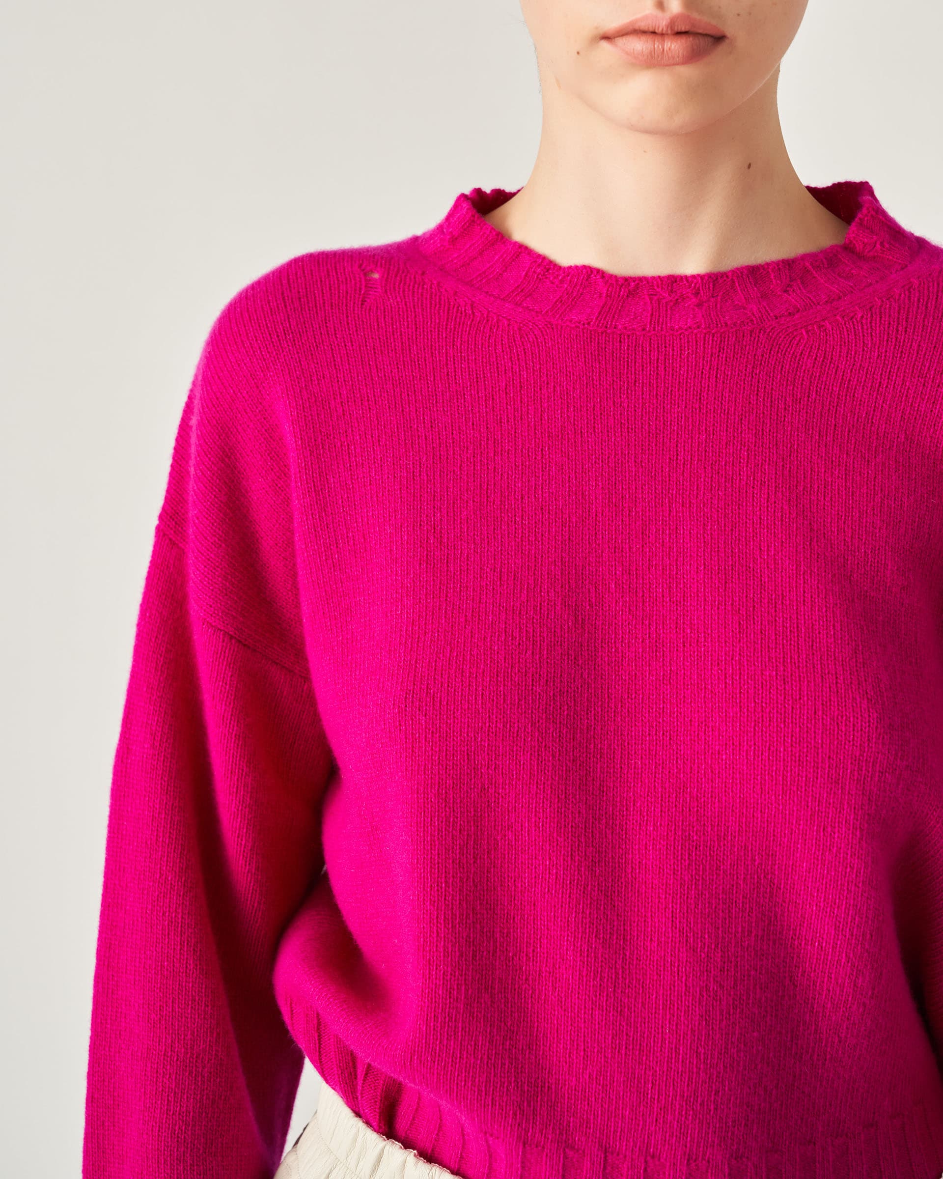 The Market Store | Crewneck Sweater With Breaks