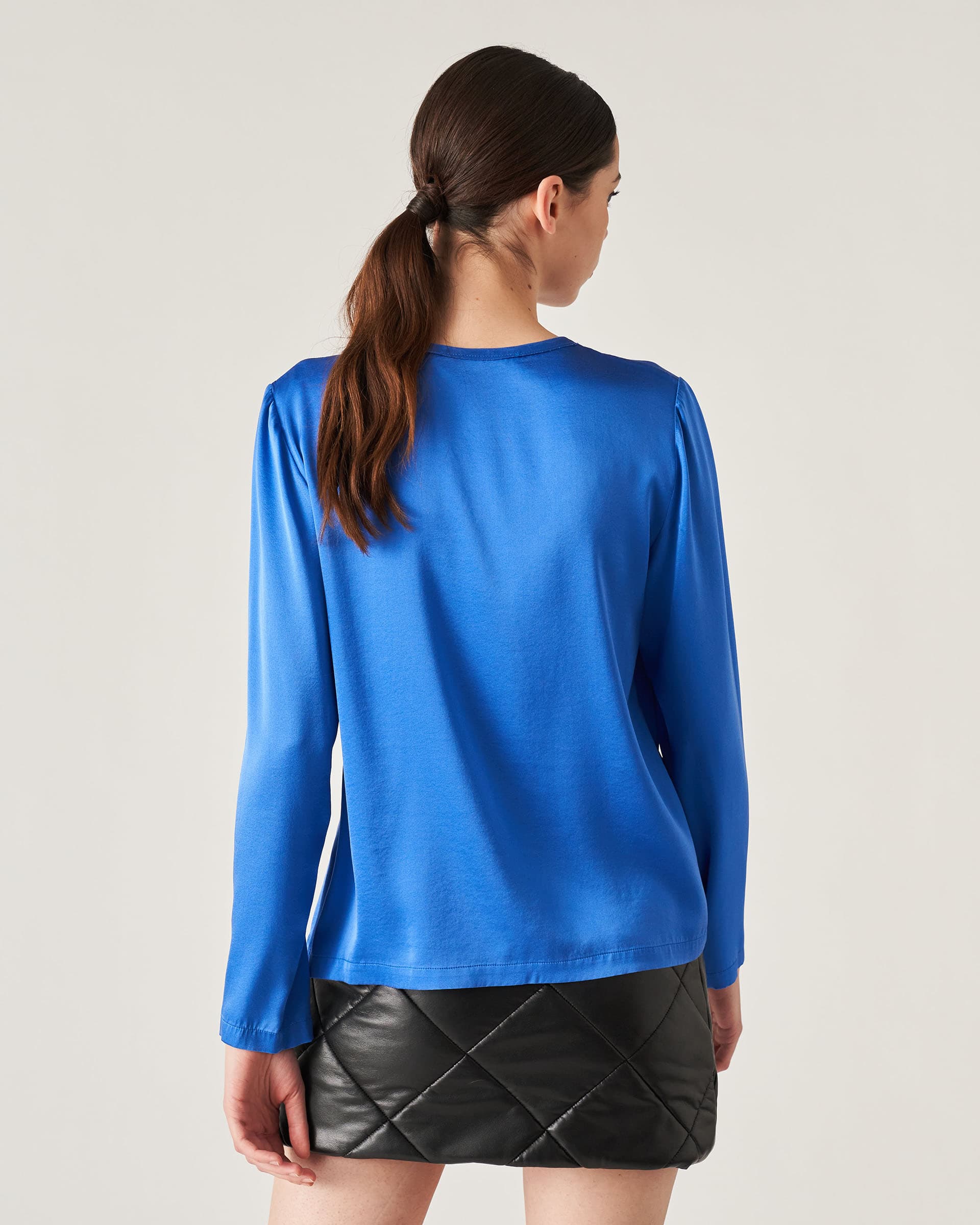 The Market Store | Top Girocollo Satinato