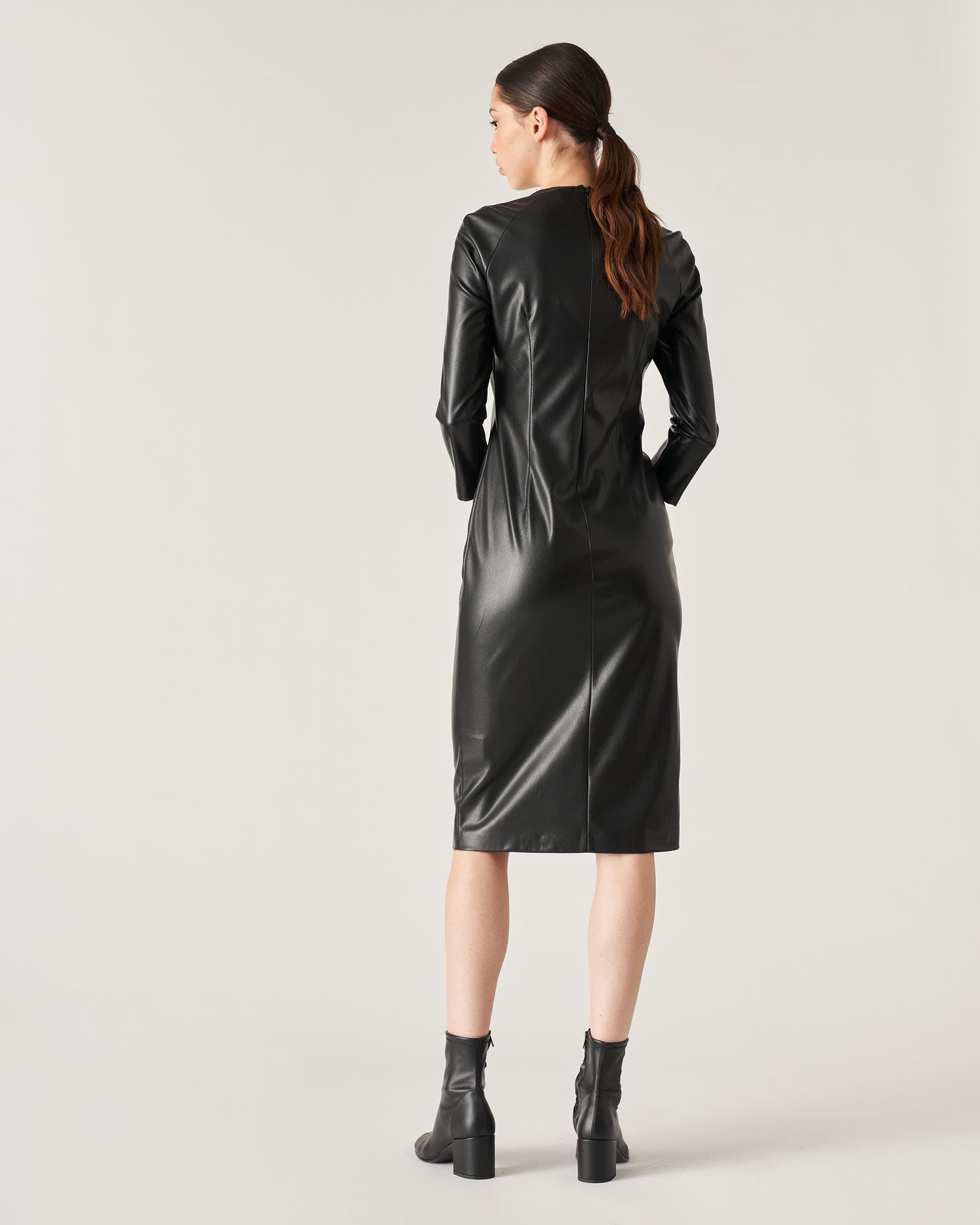 The Market Store | Fitted Eco-leather Dress