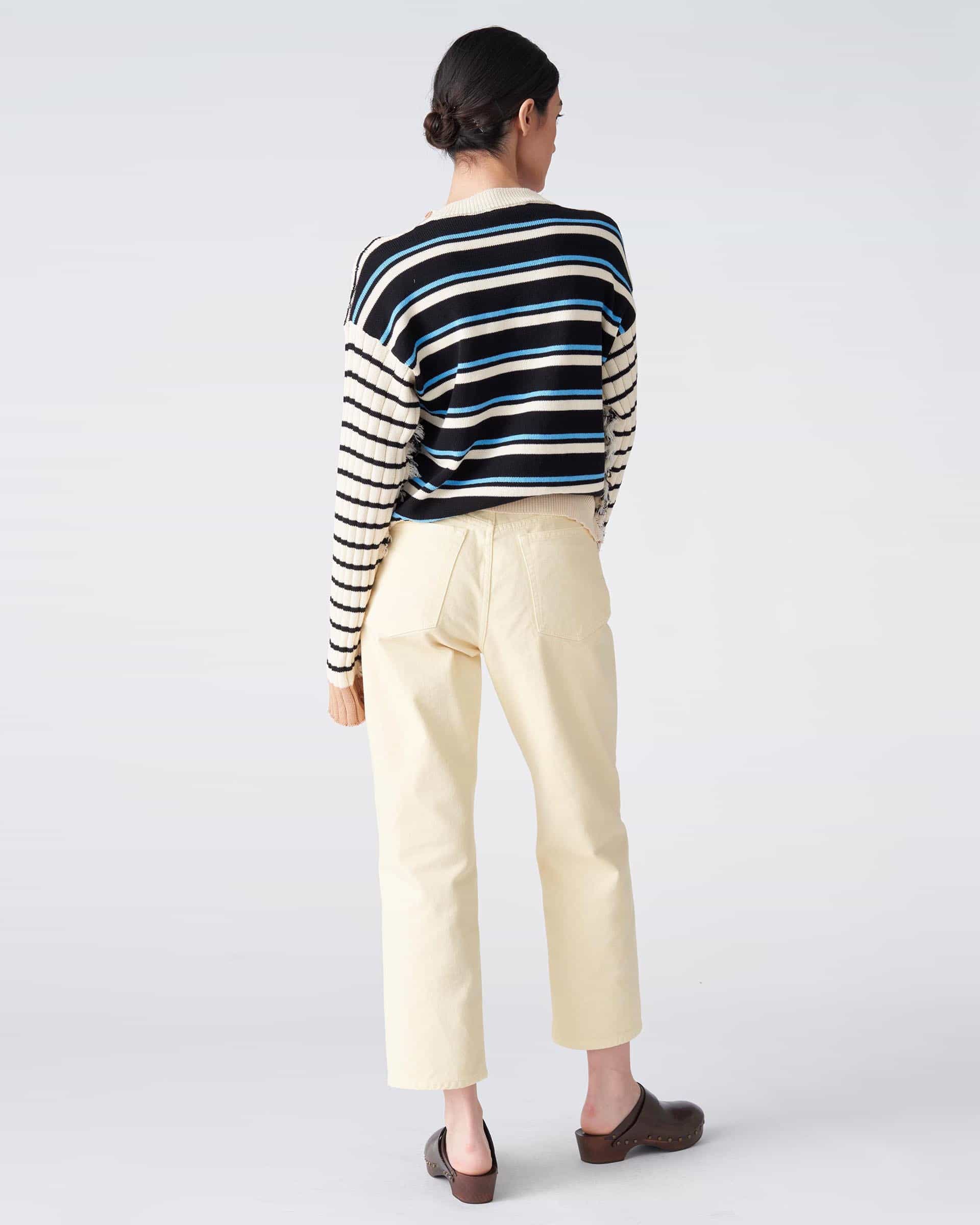 The Market Store | Crewneck Sweater With Different Stripes