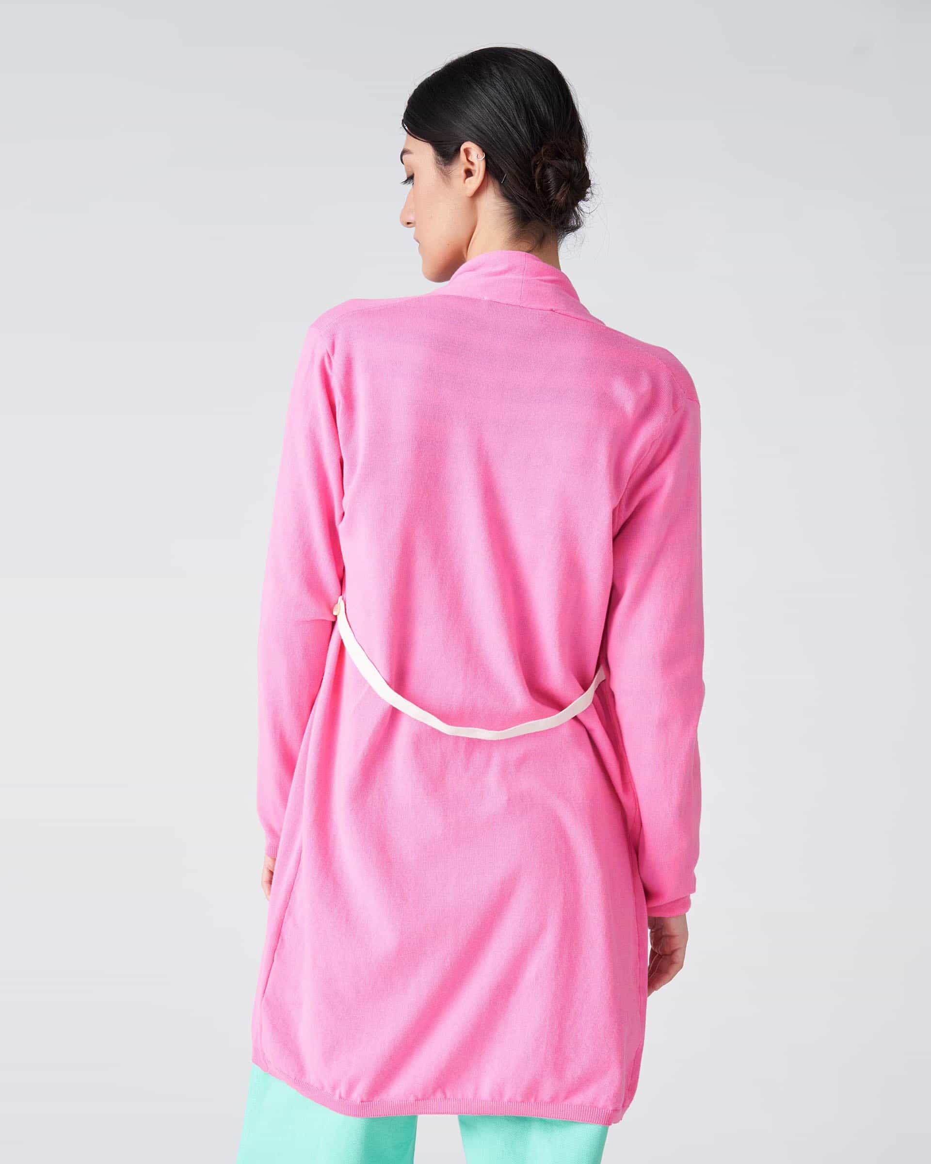 The Market Store | Cardigan In Maglia Con Elastico In Tono