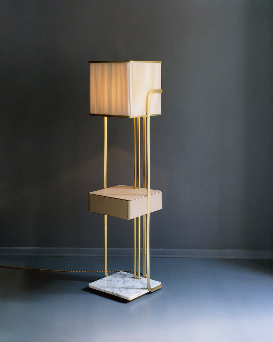 Megan with Drawer - standing lamp I1a LPA 2017